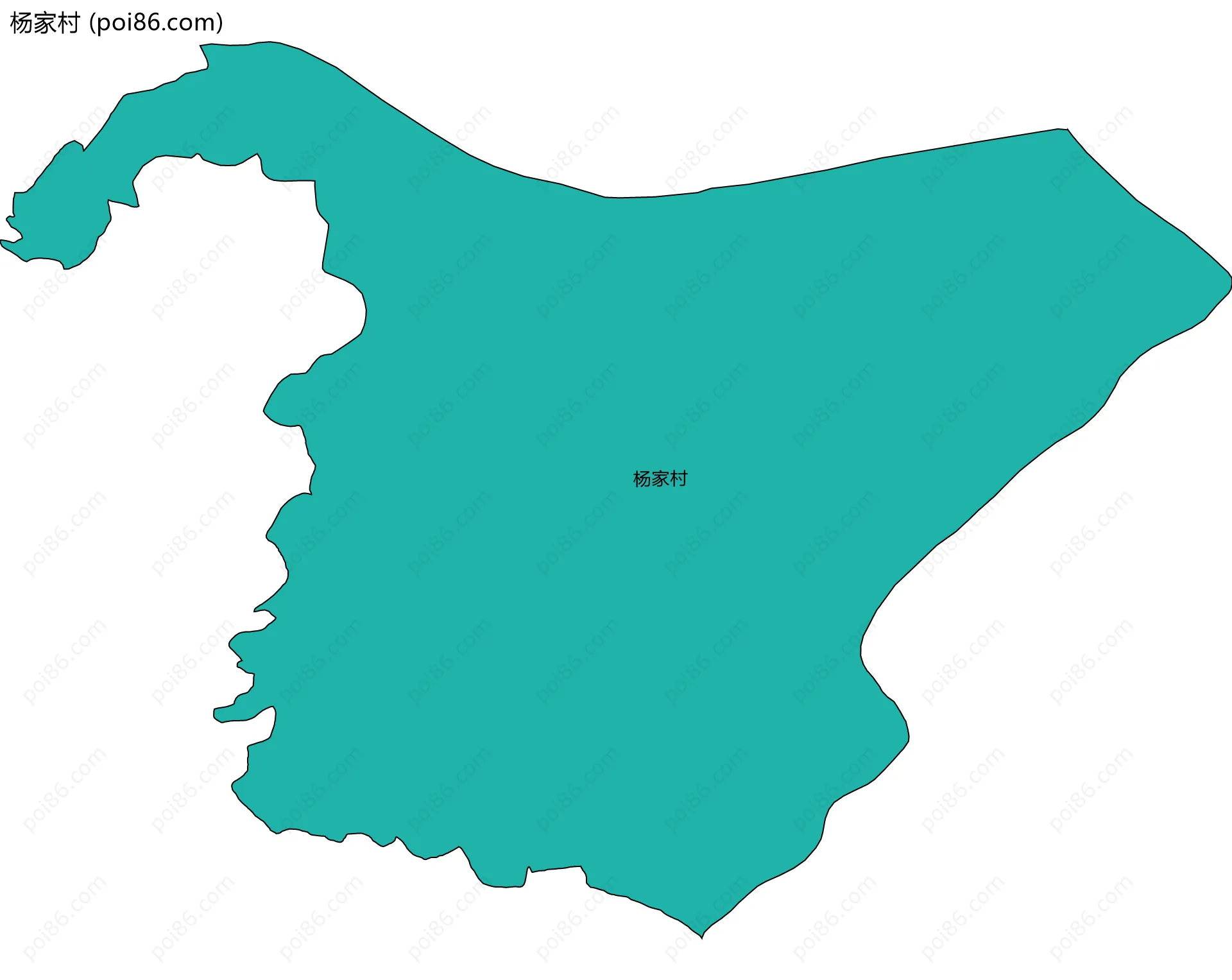 杨家村边界地图