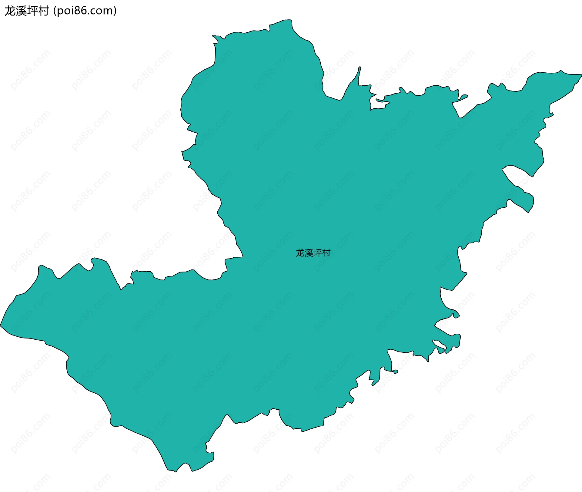 龙溪坪村边界地图