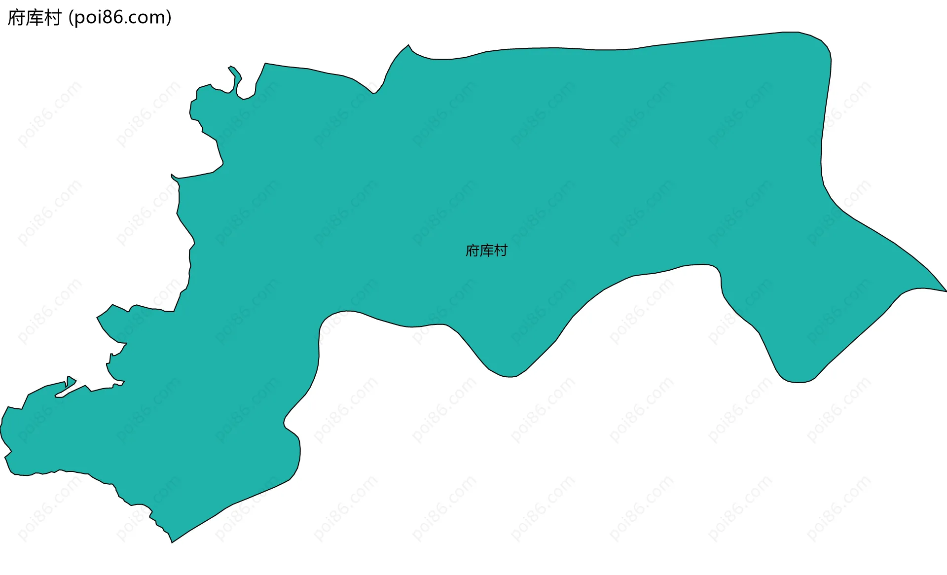 府库村边界地图