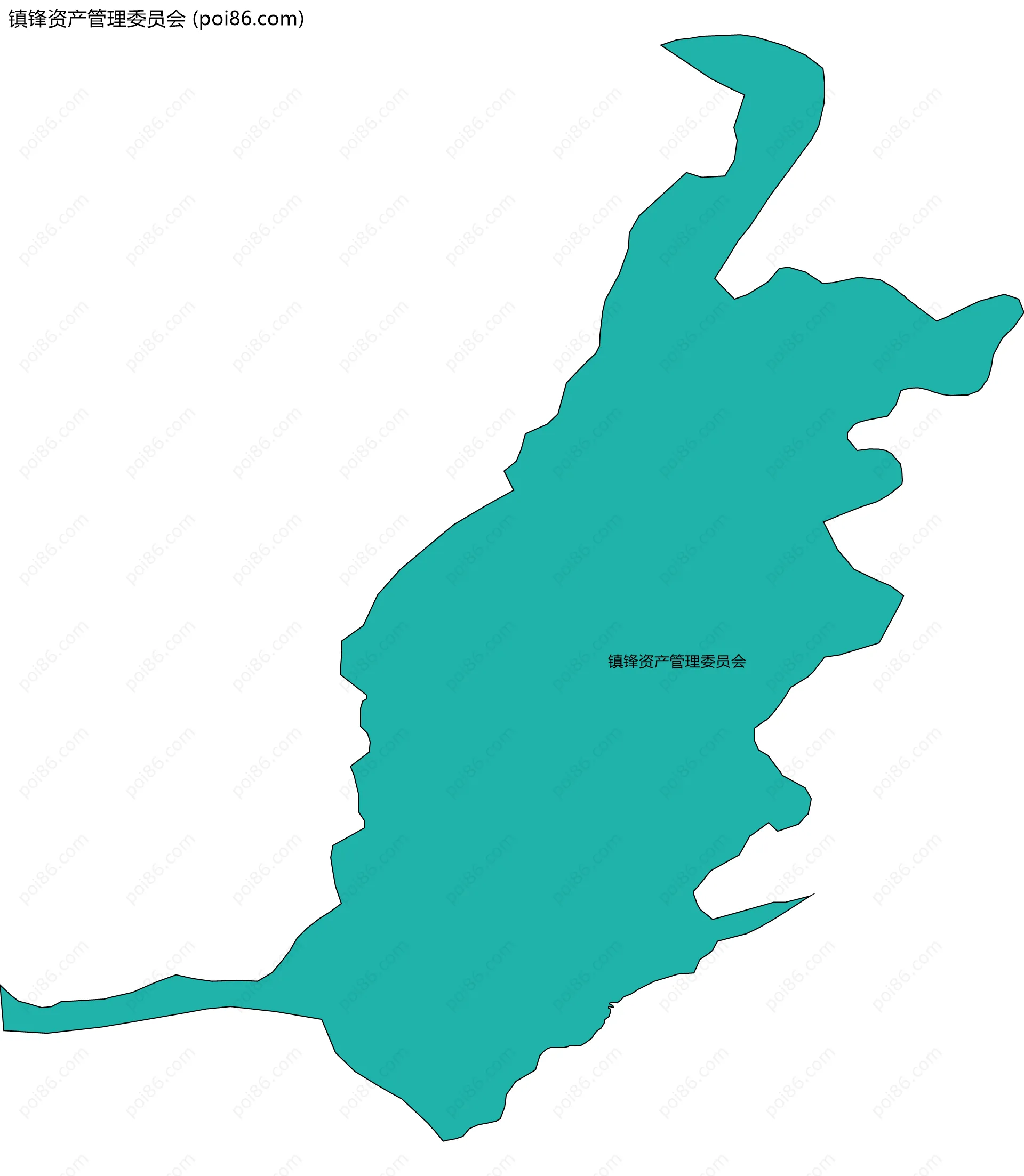 镇锋资产管理委员会边界地图