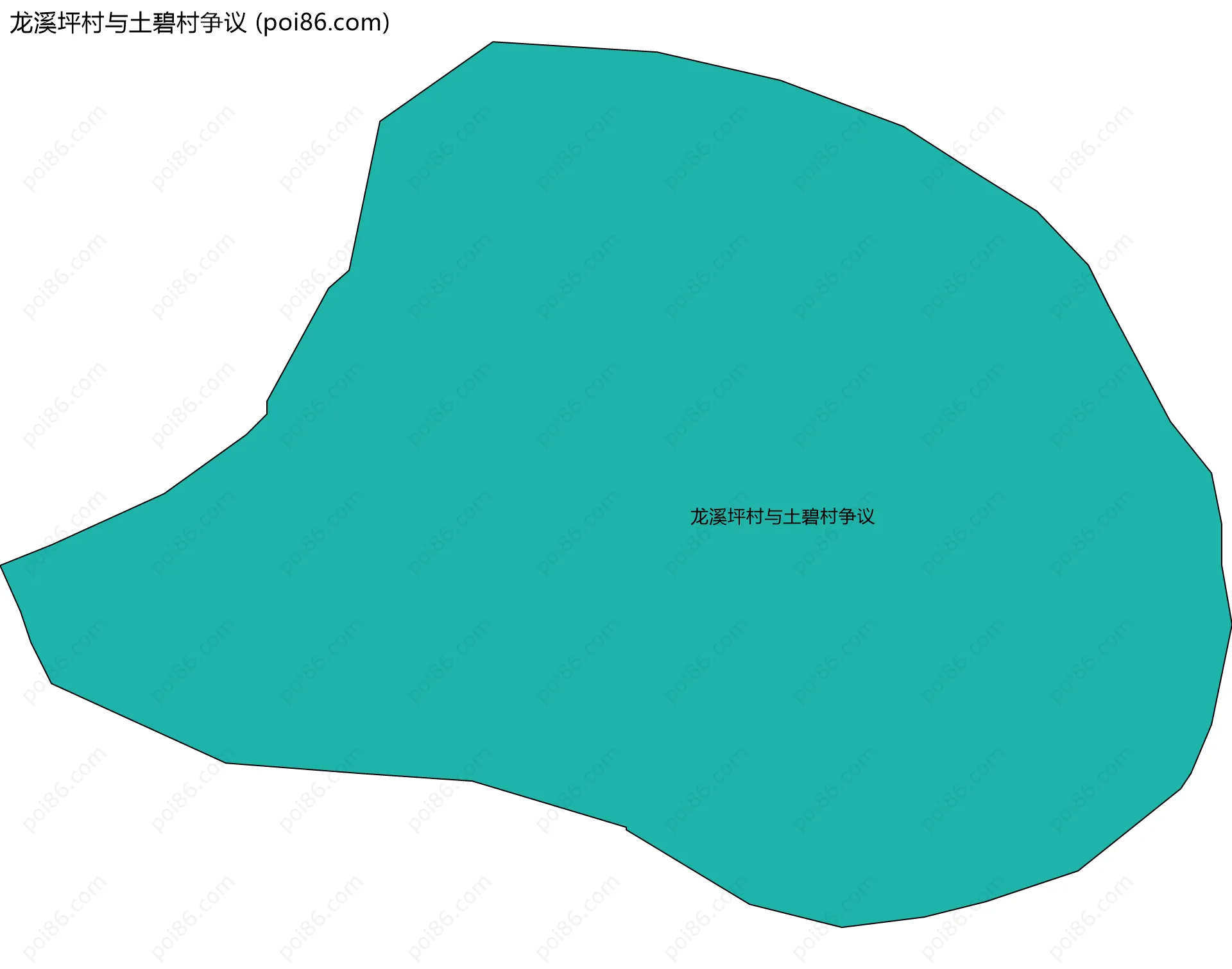 龙溪坪村与土碧村争议边界地图