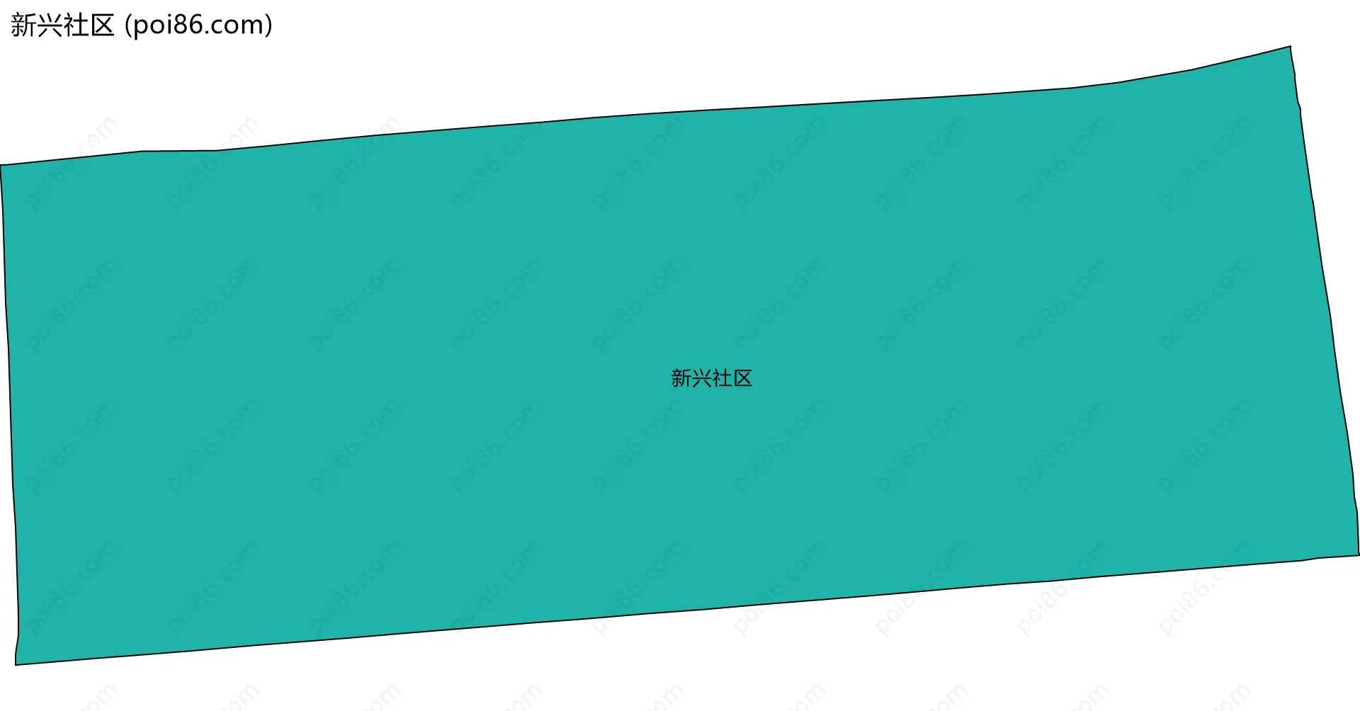 新兴社区边界地图