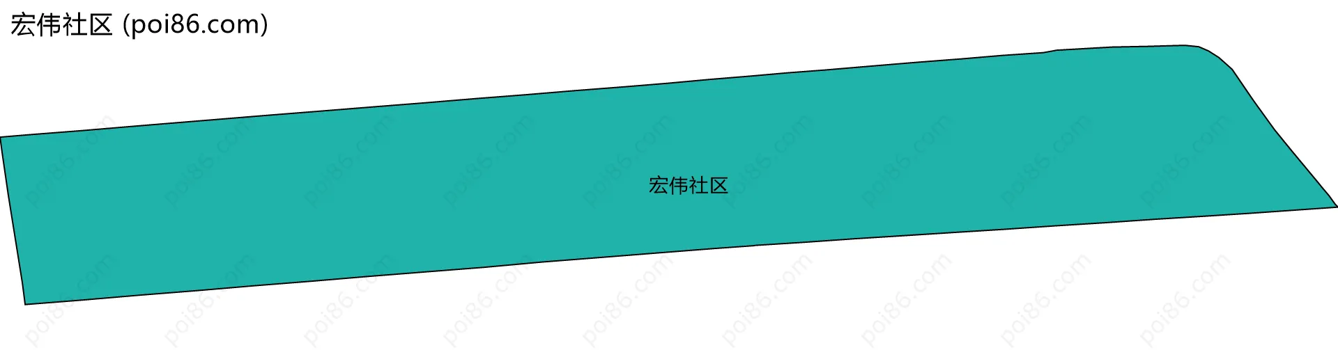 宏伟社区边界地图