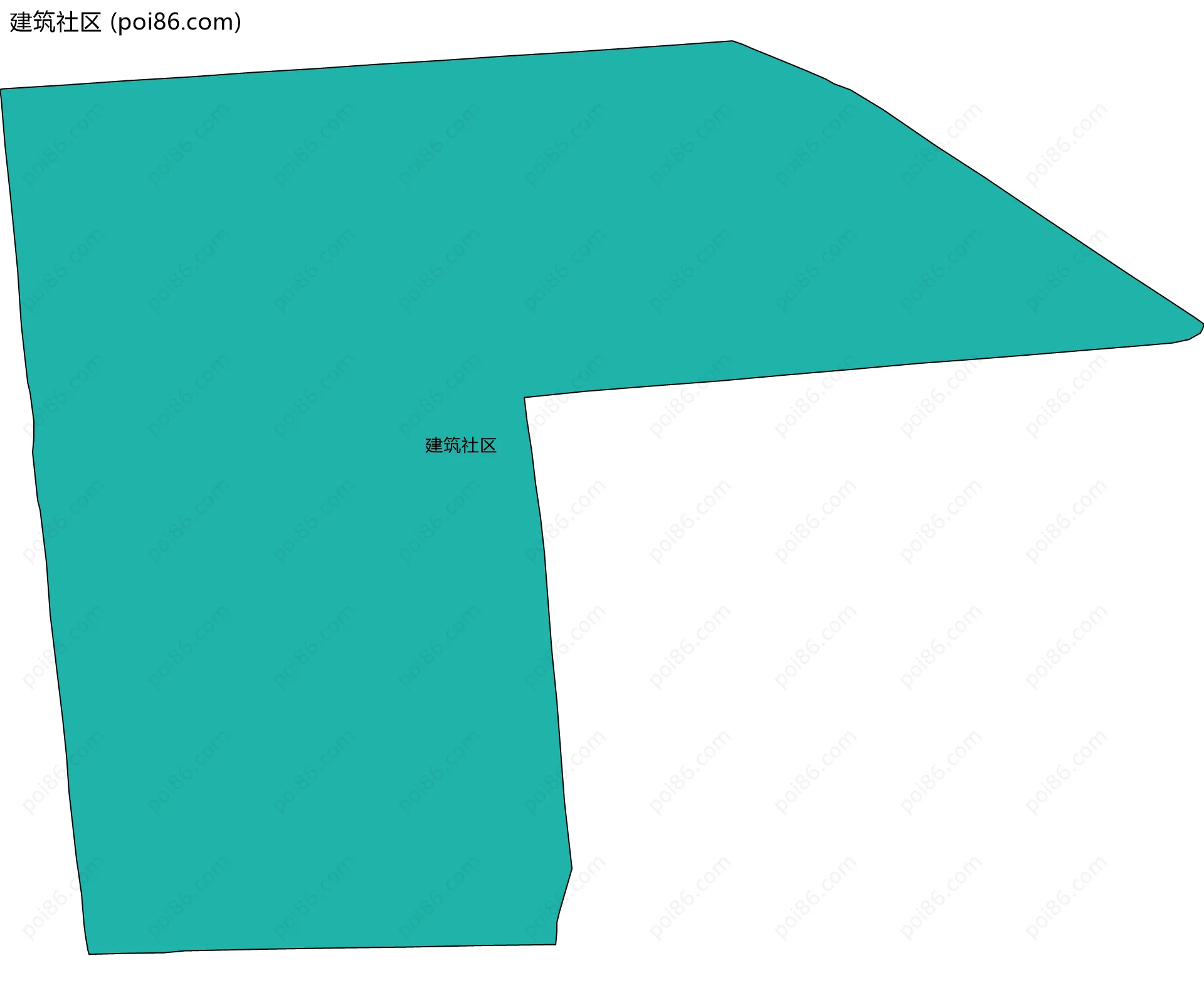 建筑社区边界地图