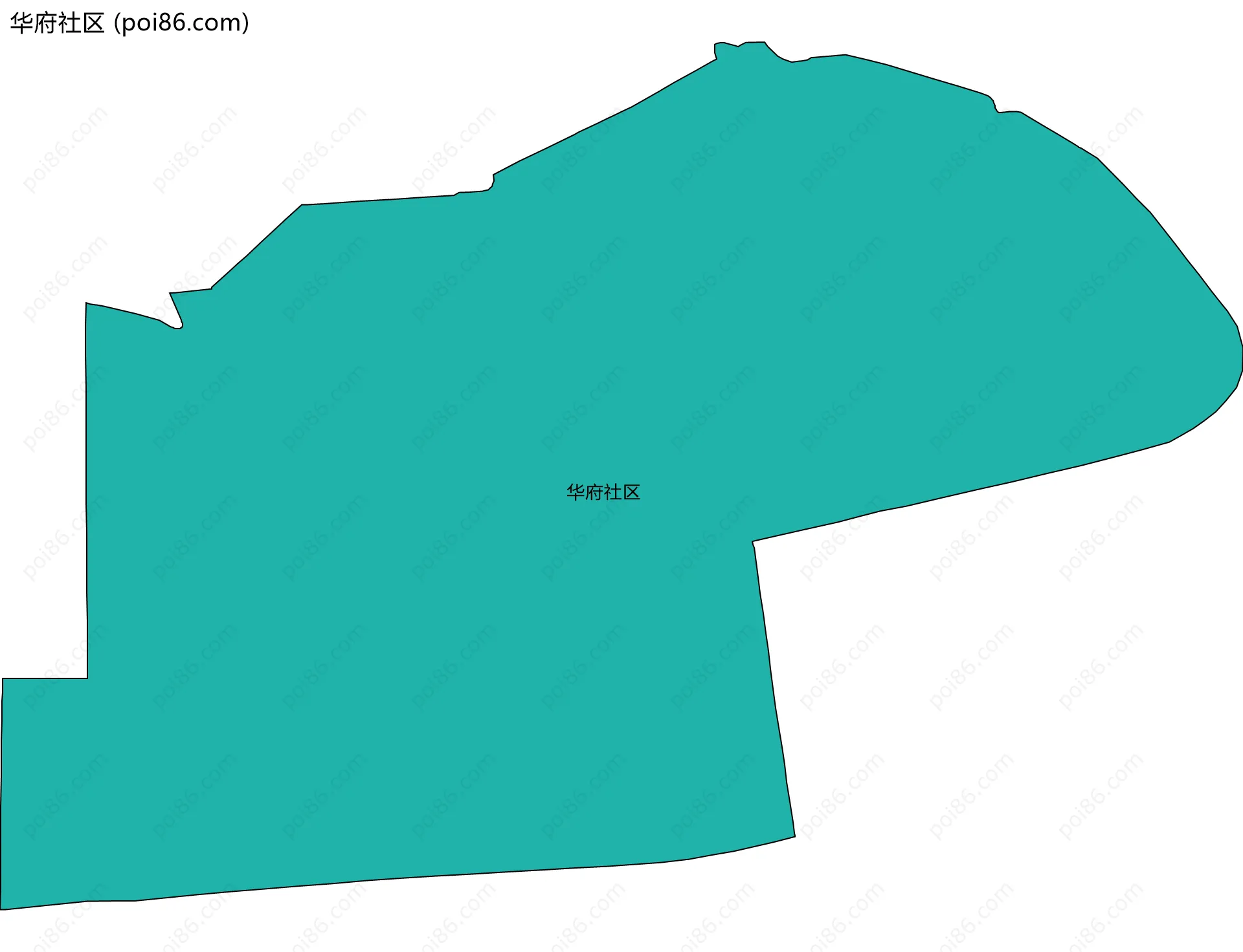 华府社区边界地图