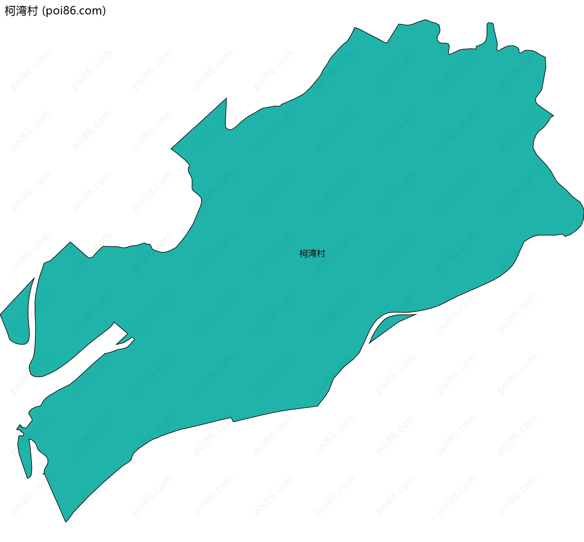 柯湾村边界地图