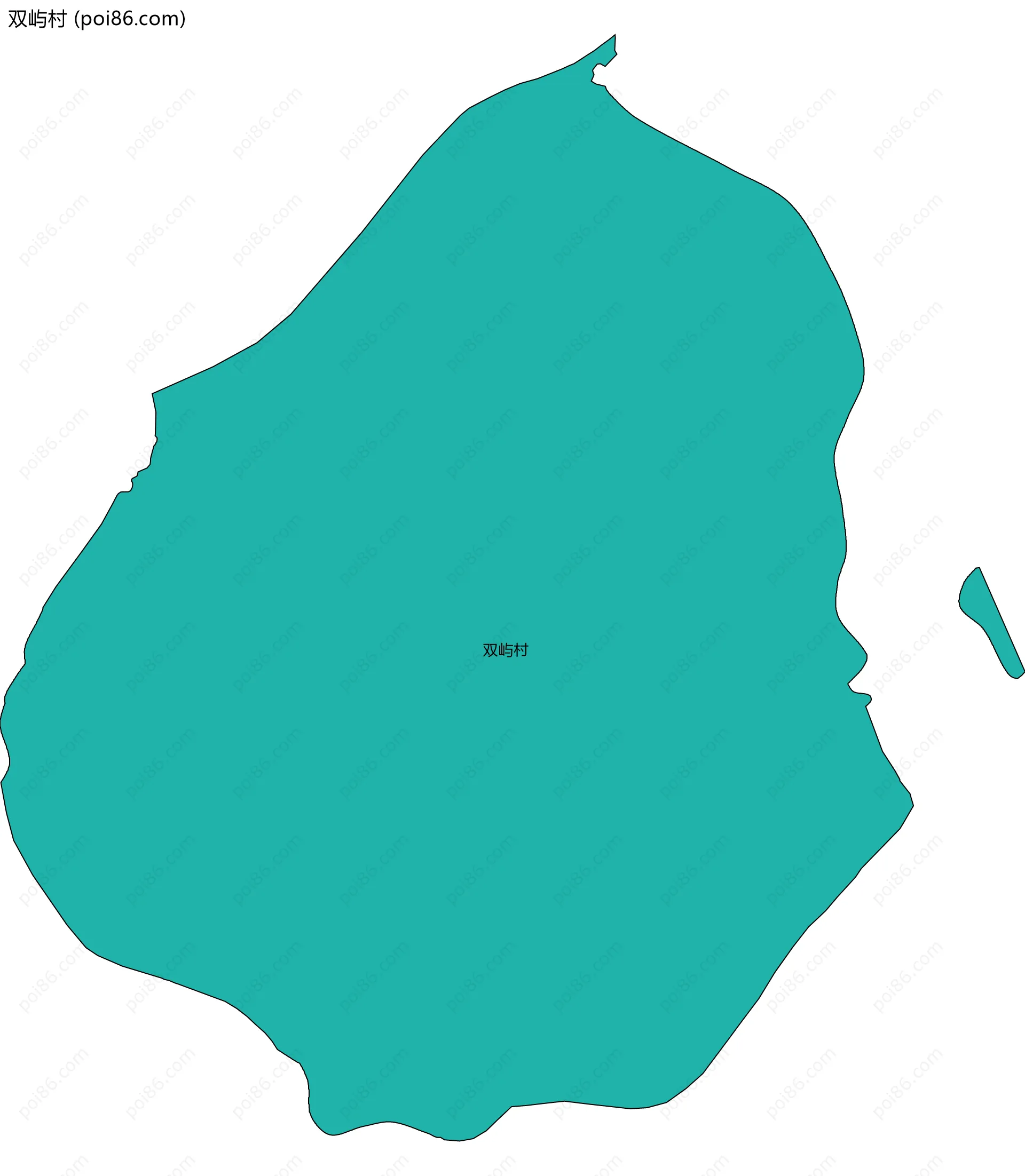 双屿村边界地图