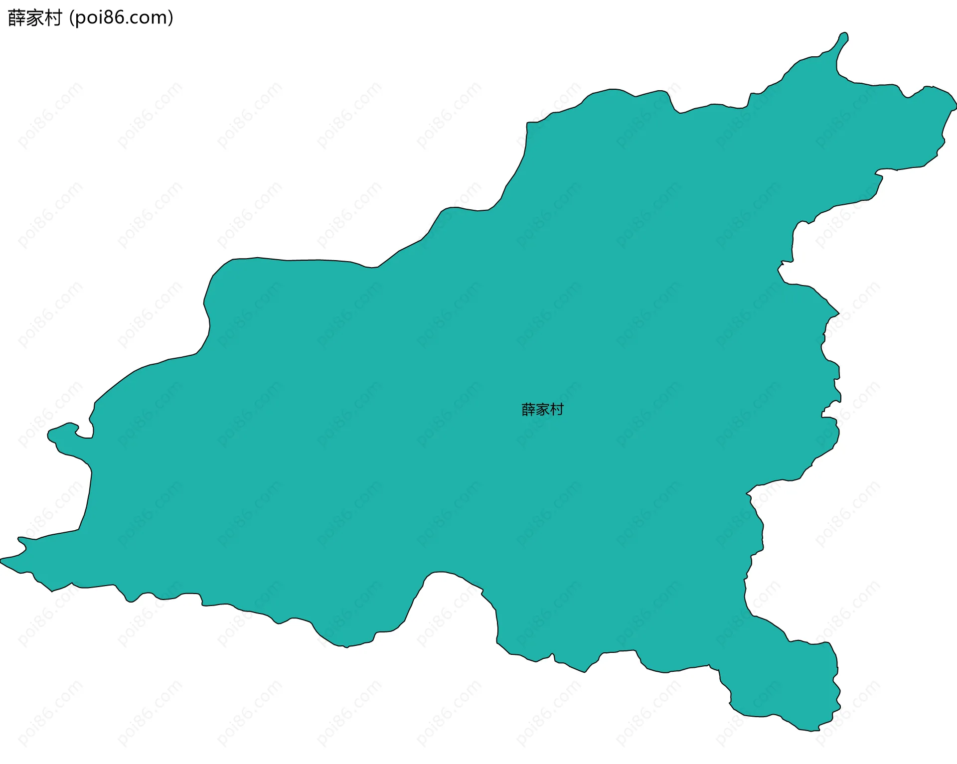 薛家村边界地图