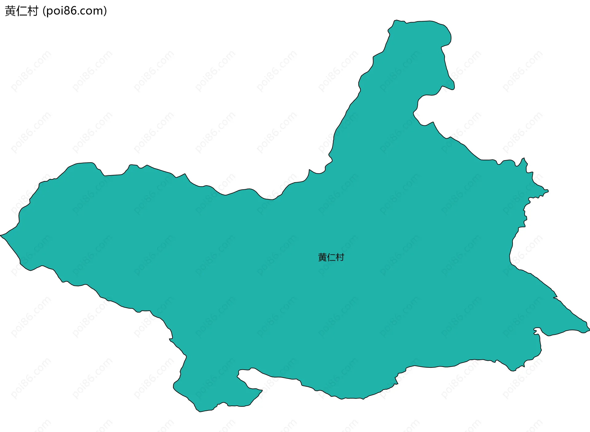 黄仁村边界地图