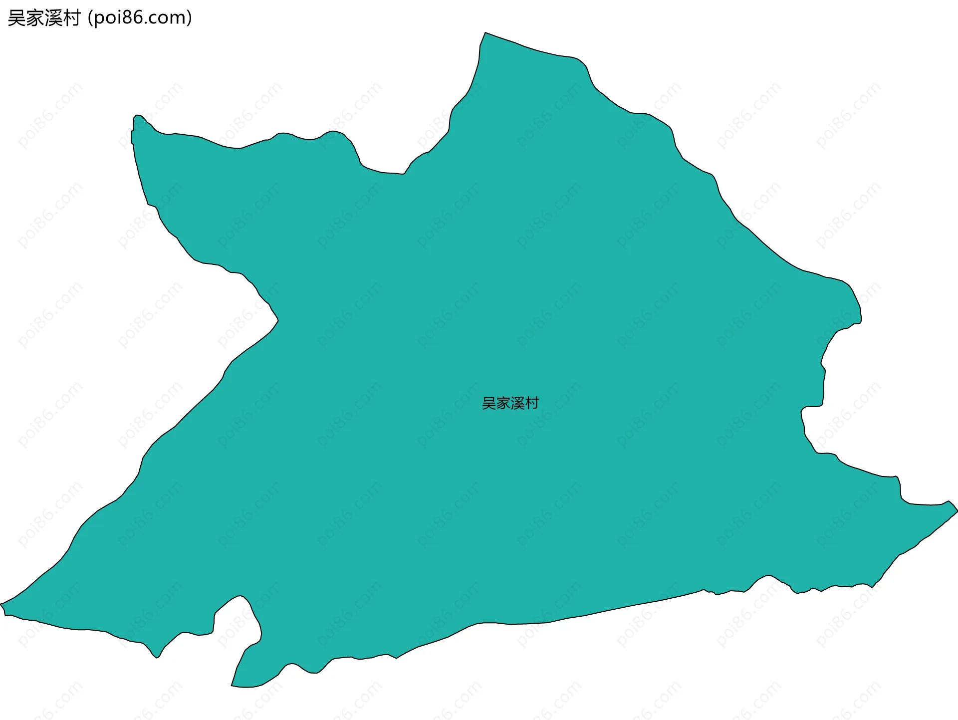 吴家溪村边界地图