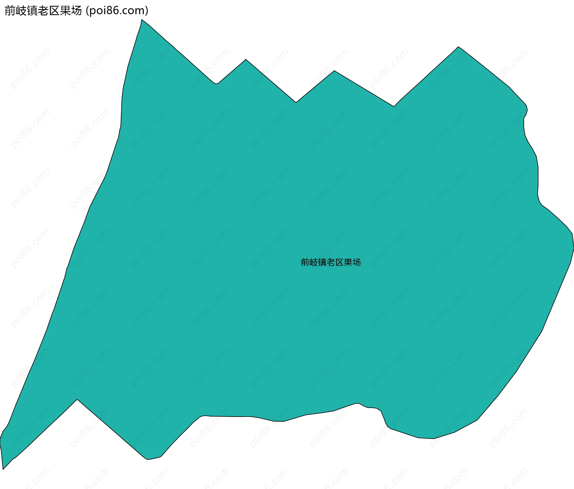 前岐镇老区果场边界地图