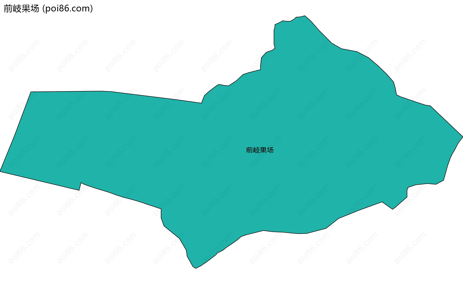 前岐果场边界地图