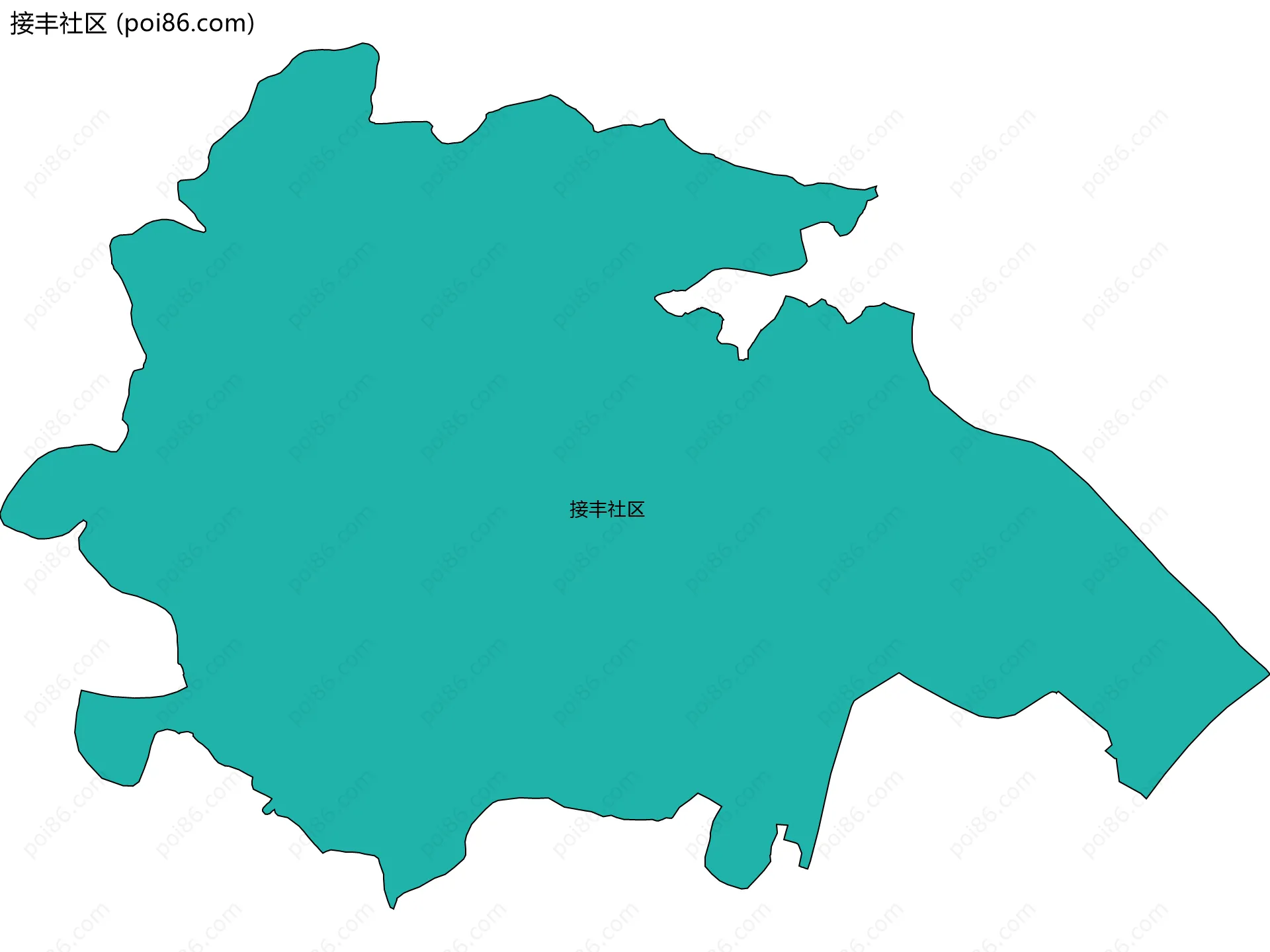 接丰社区边界地图