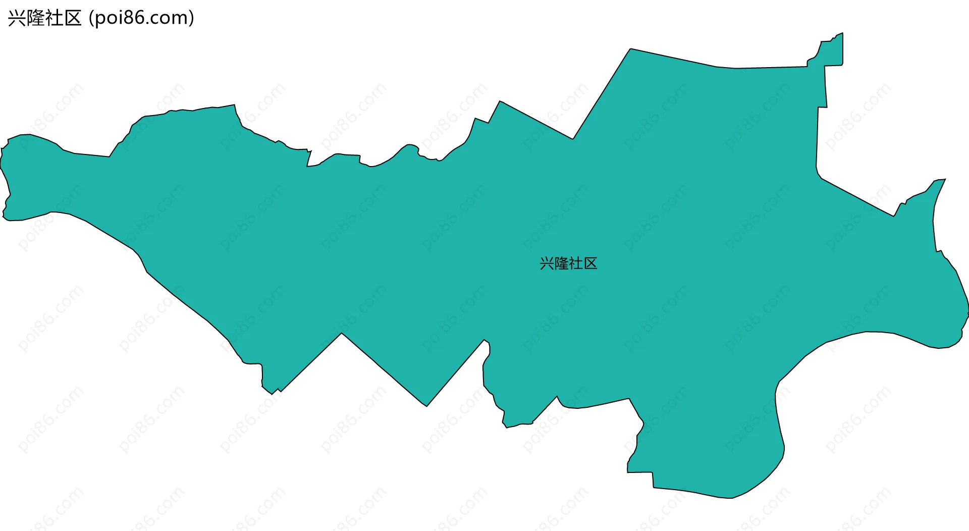 兴隆社区边界地图