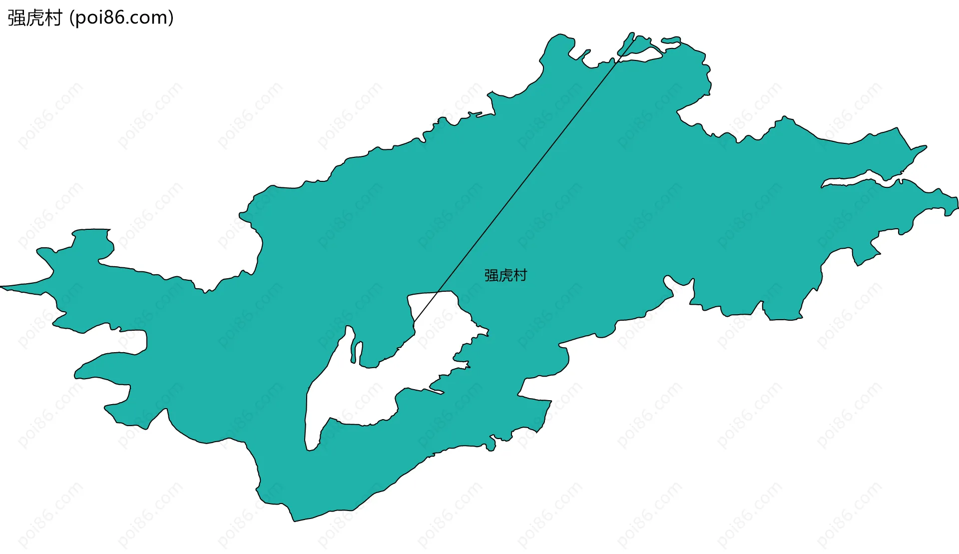 强虎村边界地图