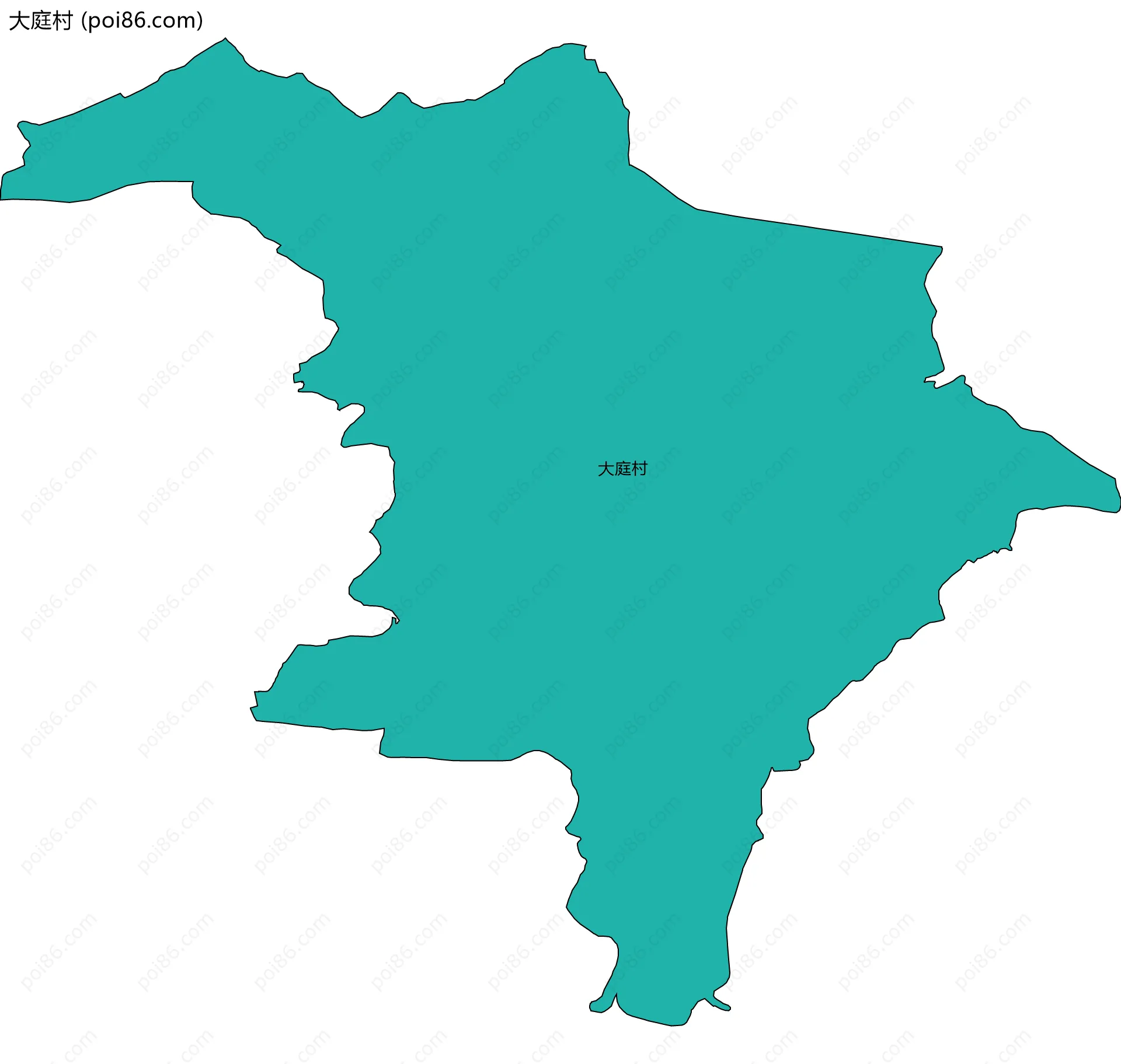 大庭村边界地图