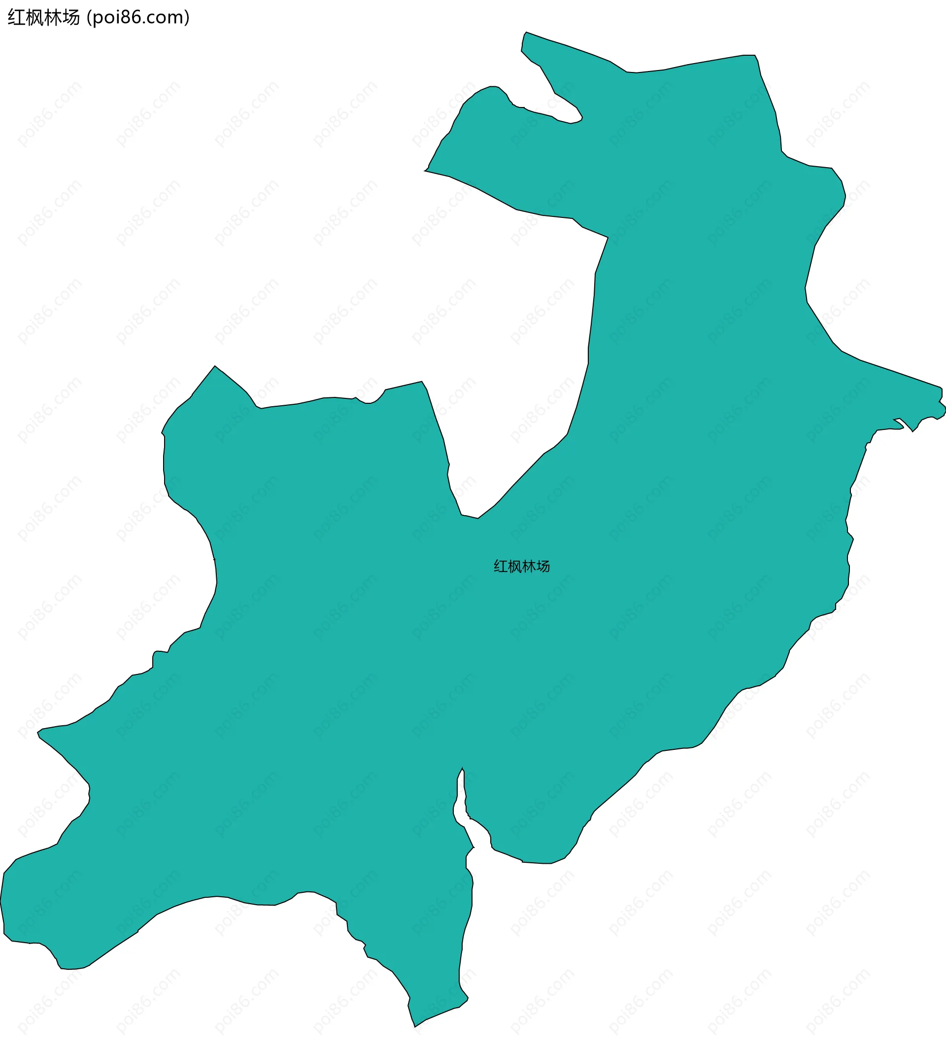 红枫林场边界地图