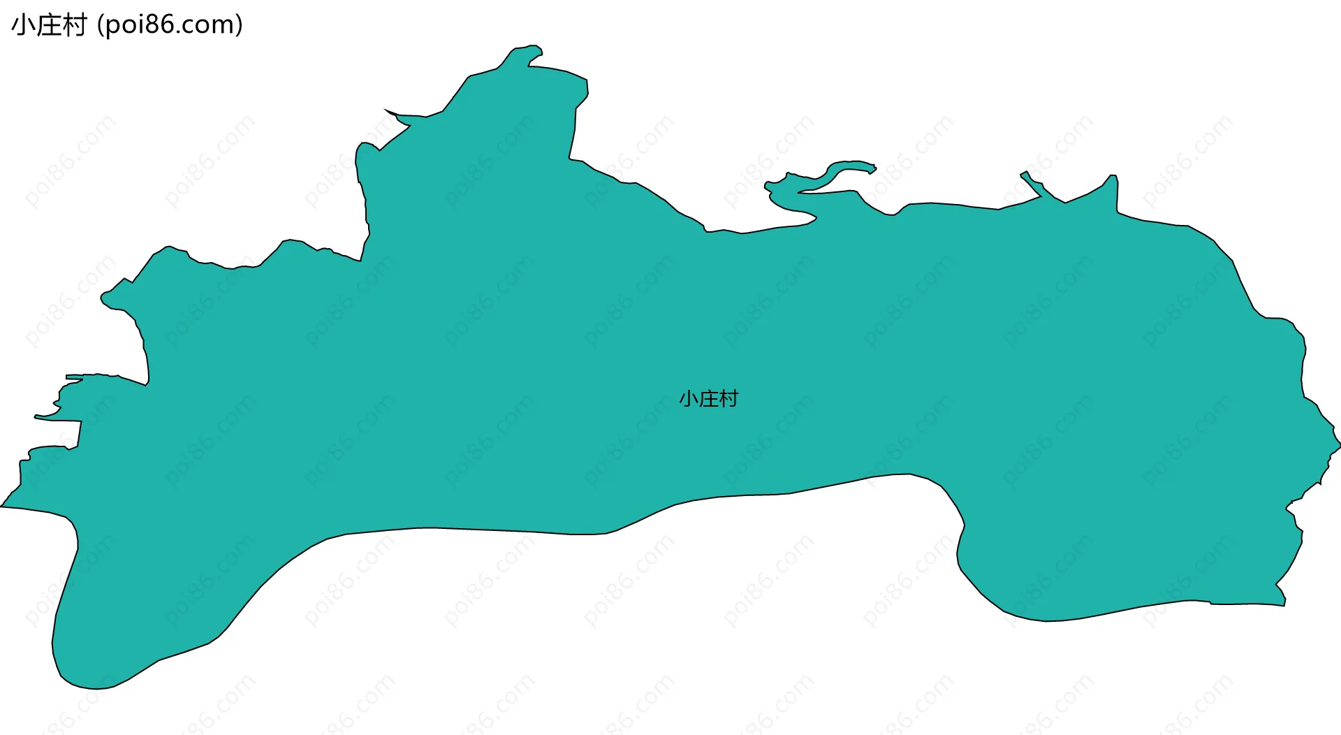 小庄村边界地图