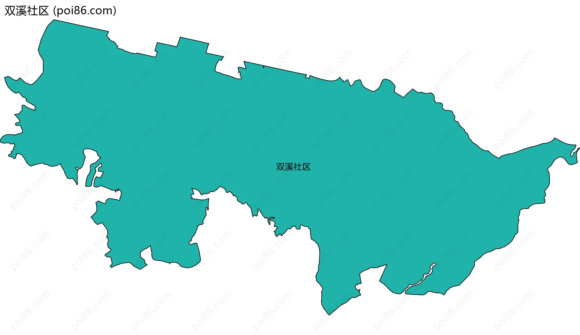 双溪社区边界地图