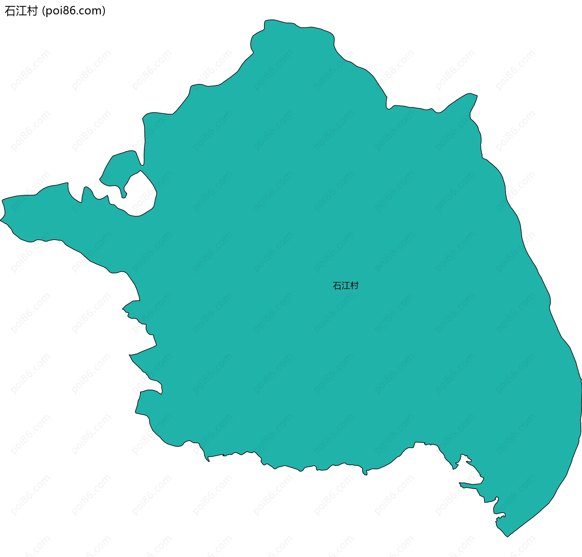 石江村边界地图