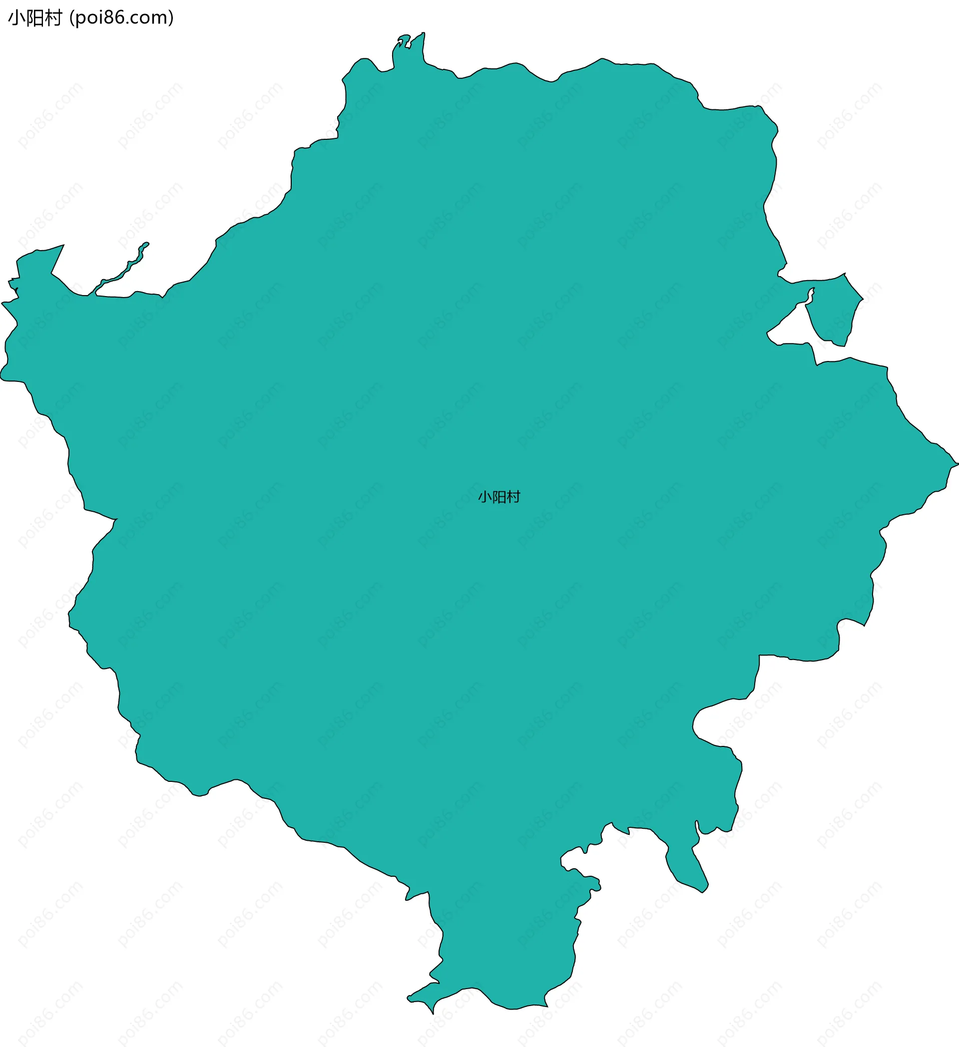 小阳村边界地图