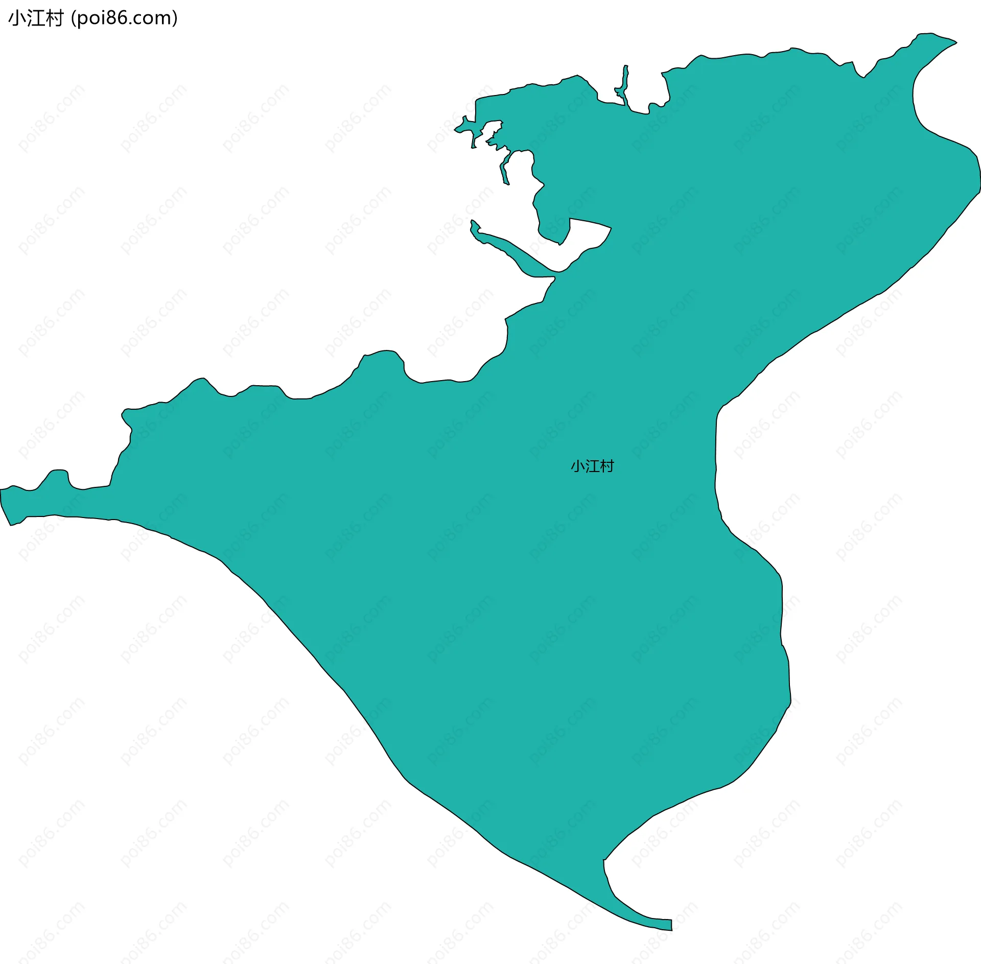 小江村边界地图