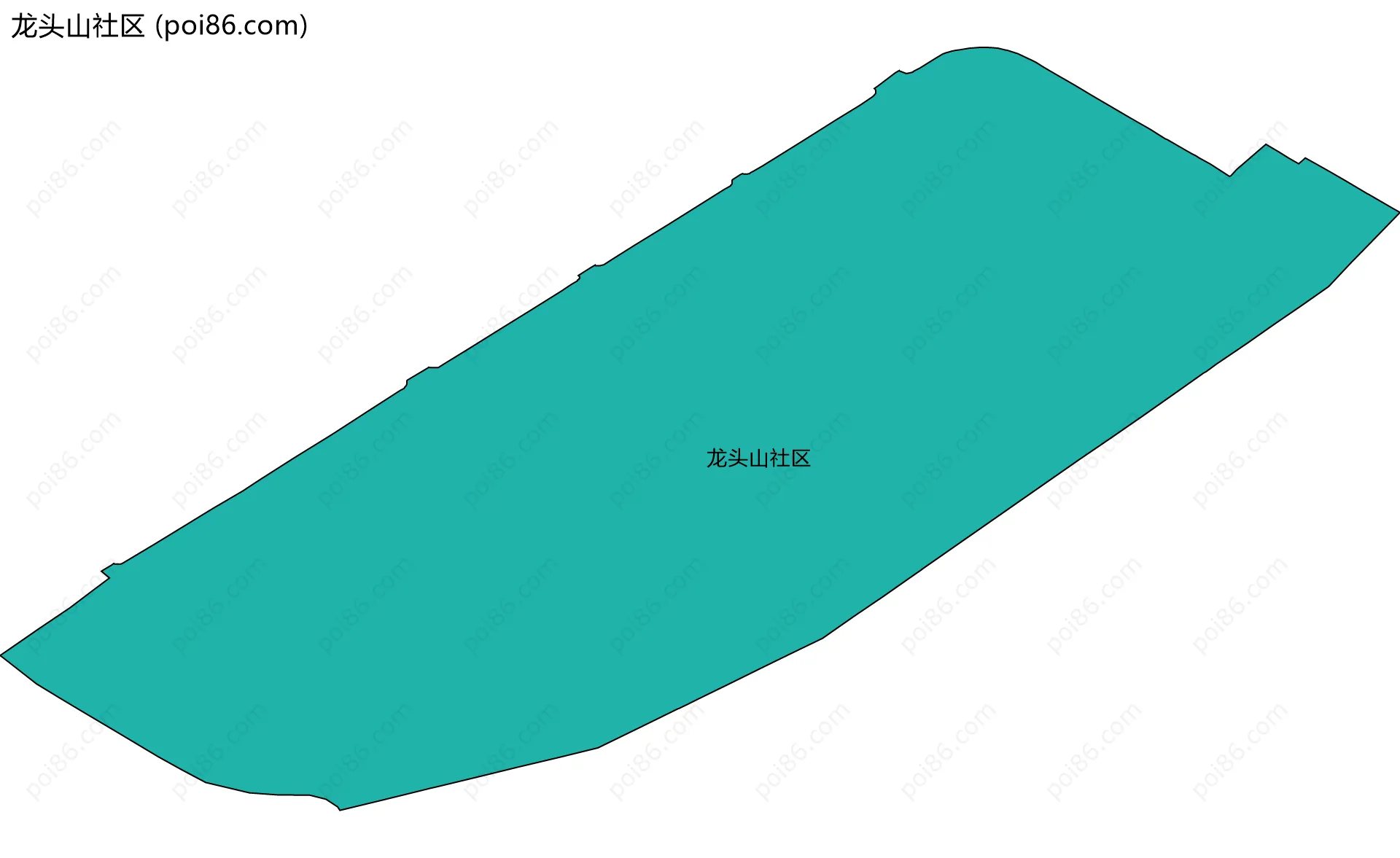 龙头山社区边界地图