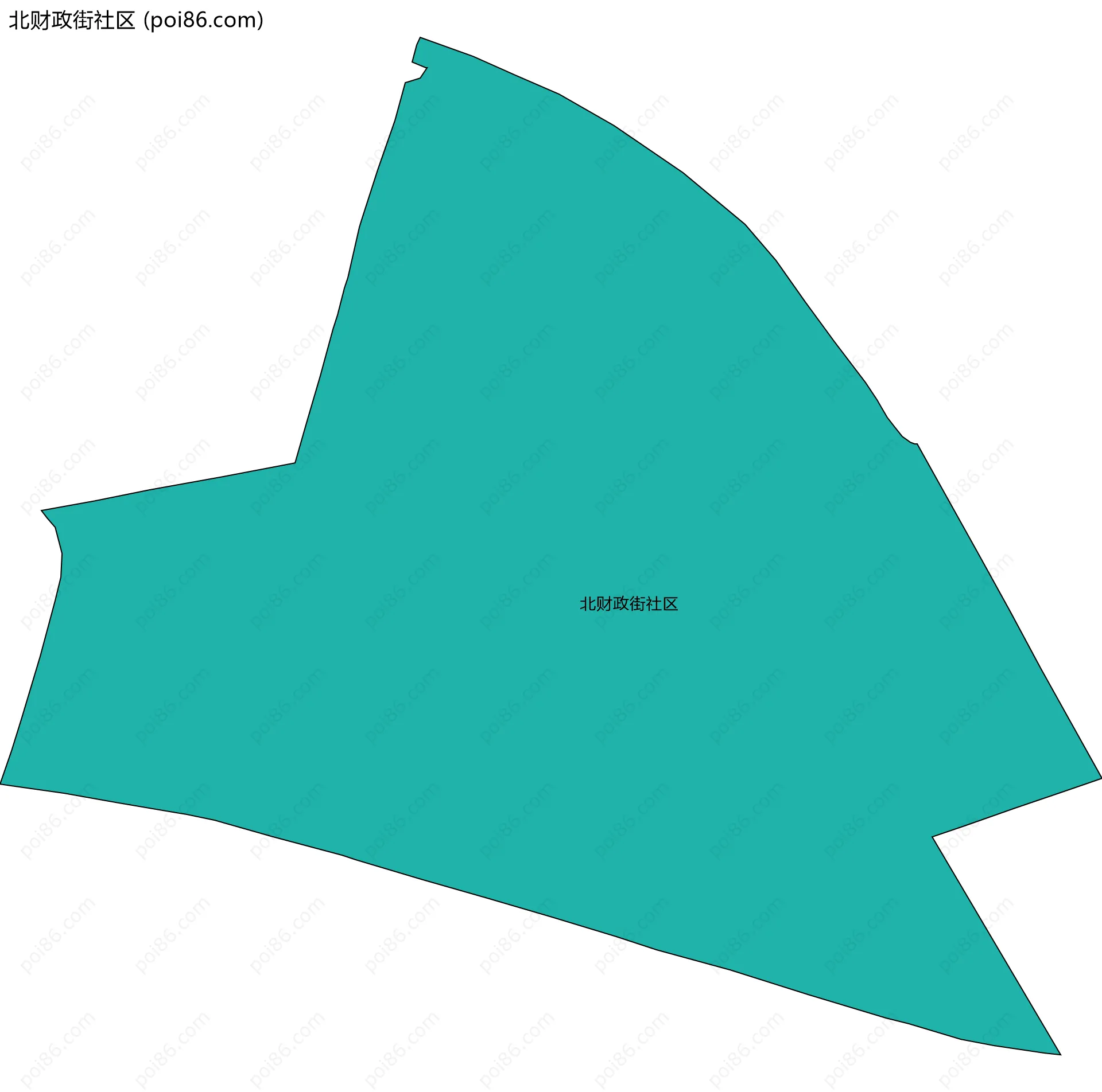北财政街社区边界地图