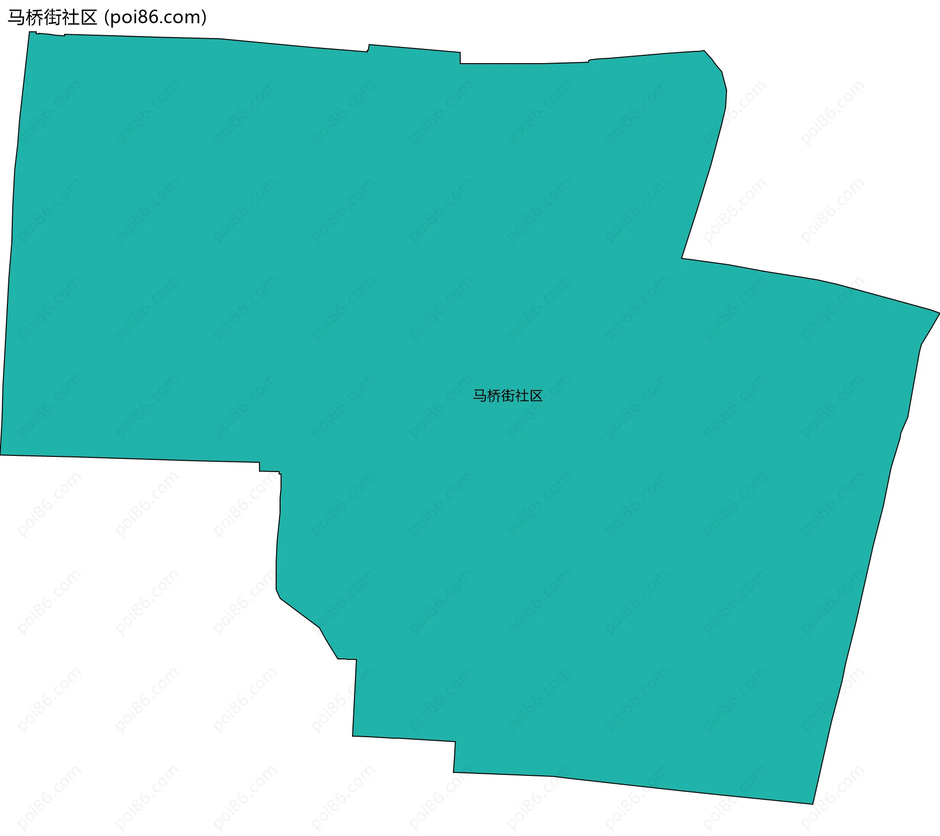 马桥街社区边界地图