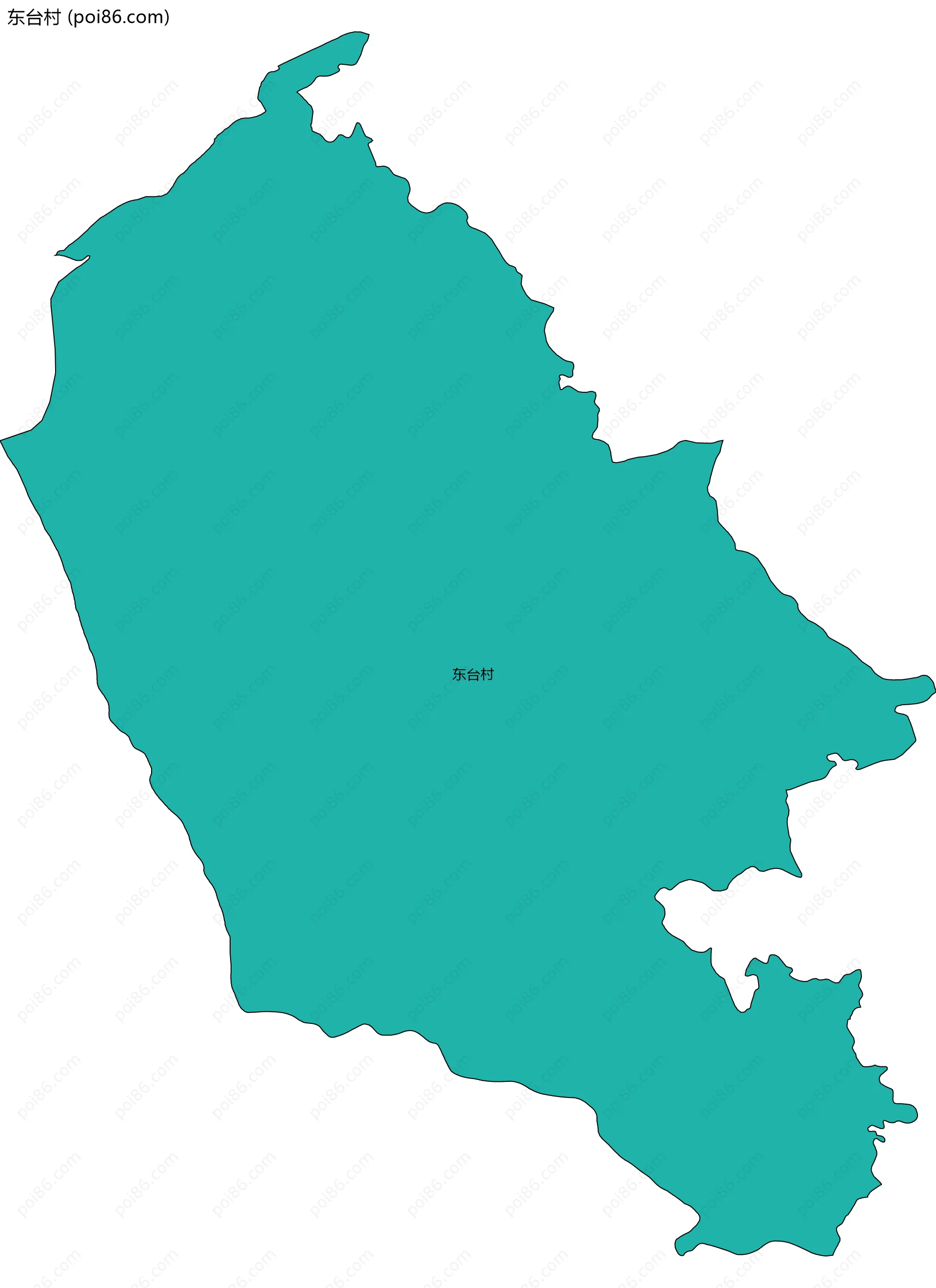 东台村边界地图