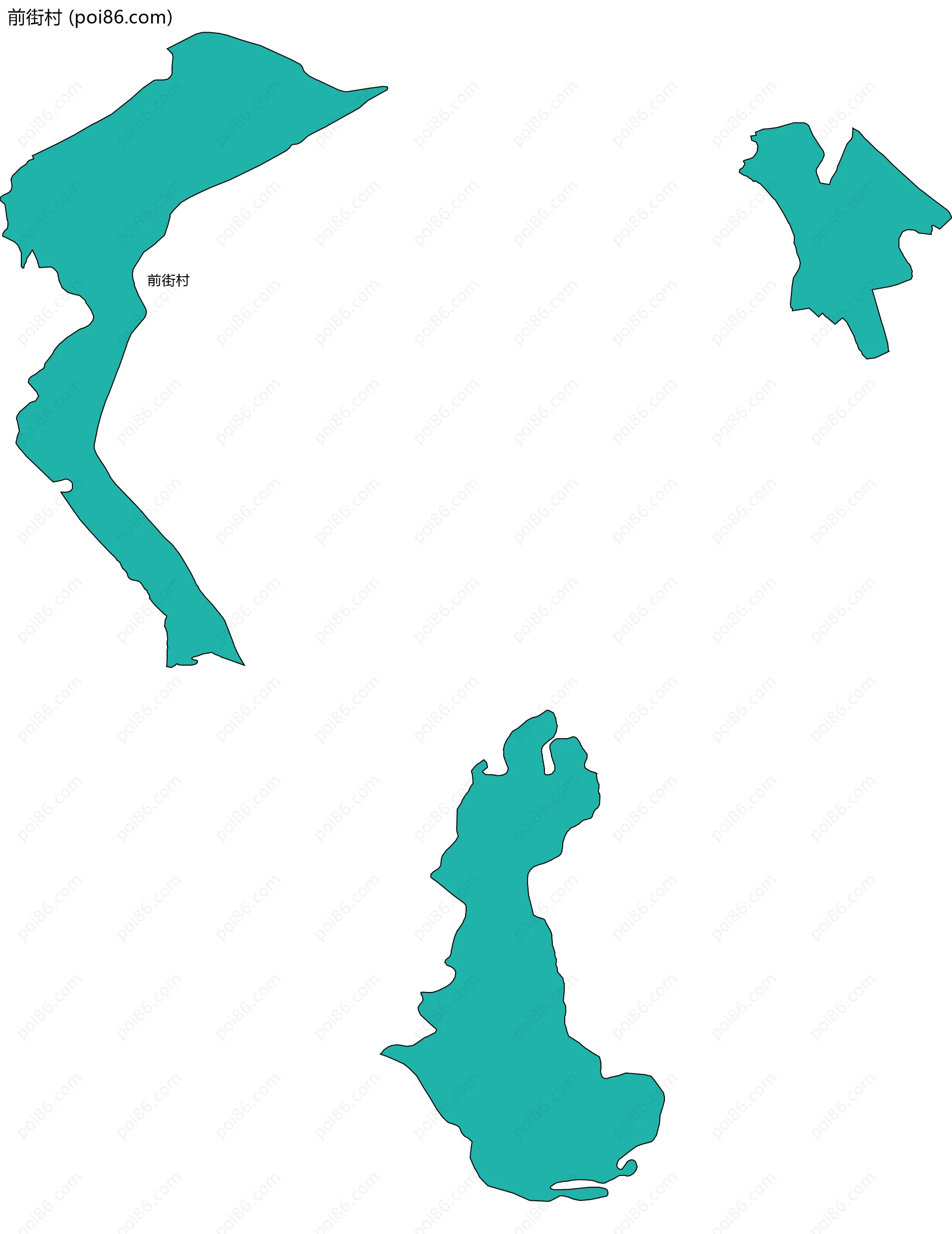 前街村边界地图