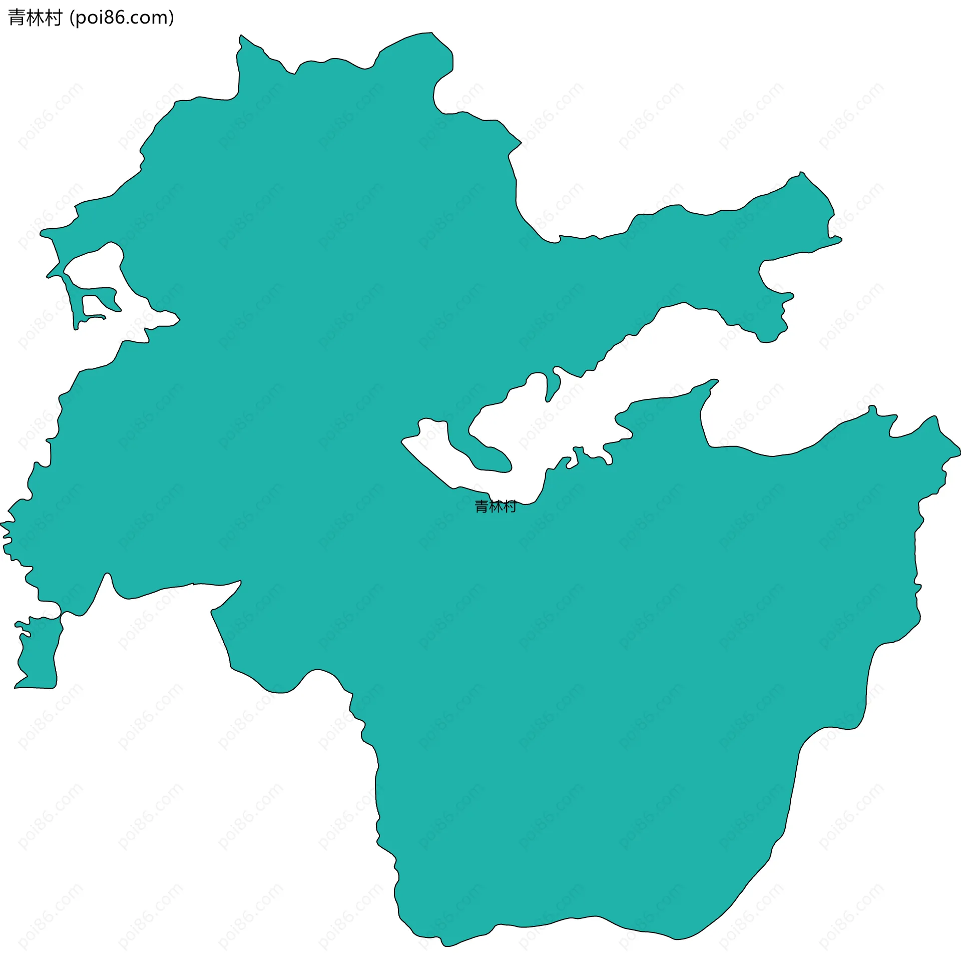 青林村边界地图