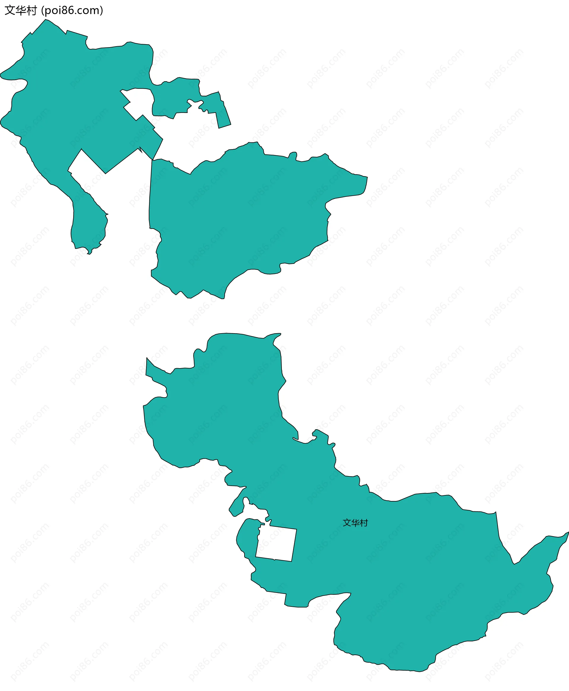 文华村边界地图