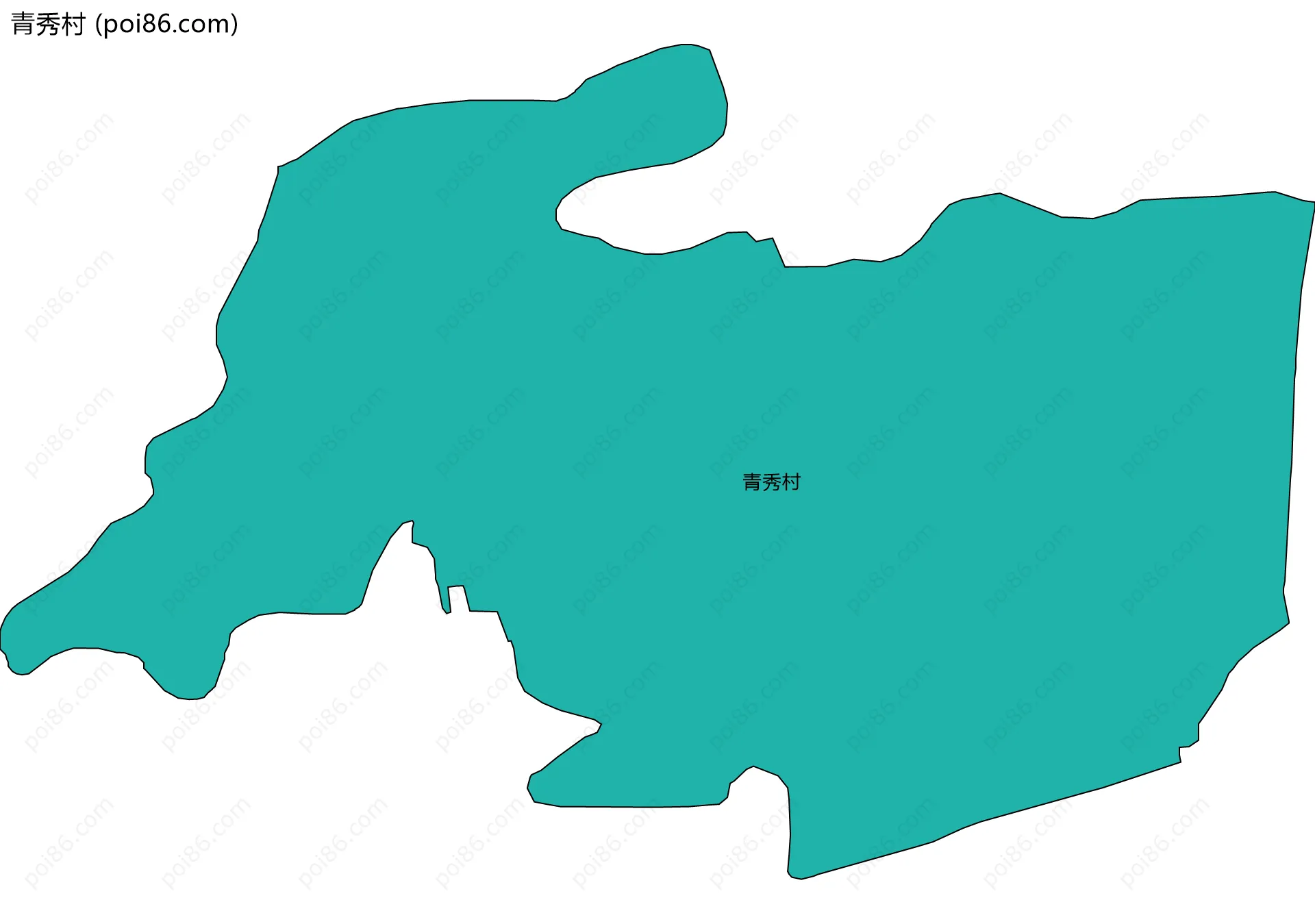 青秀村边界地图
