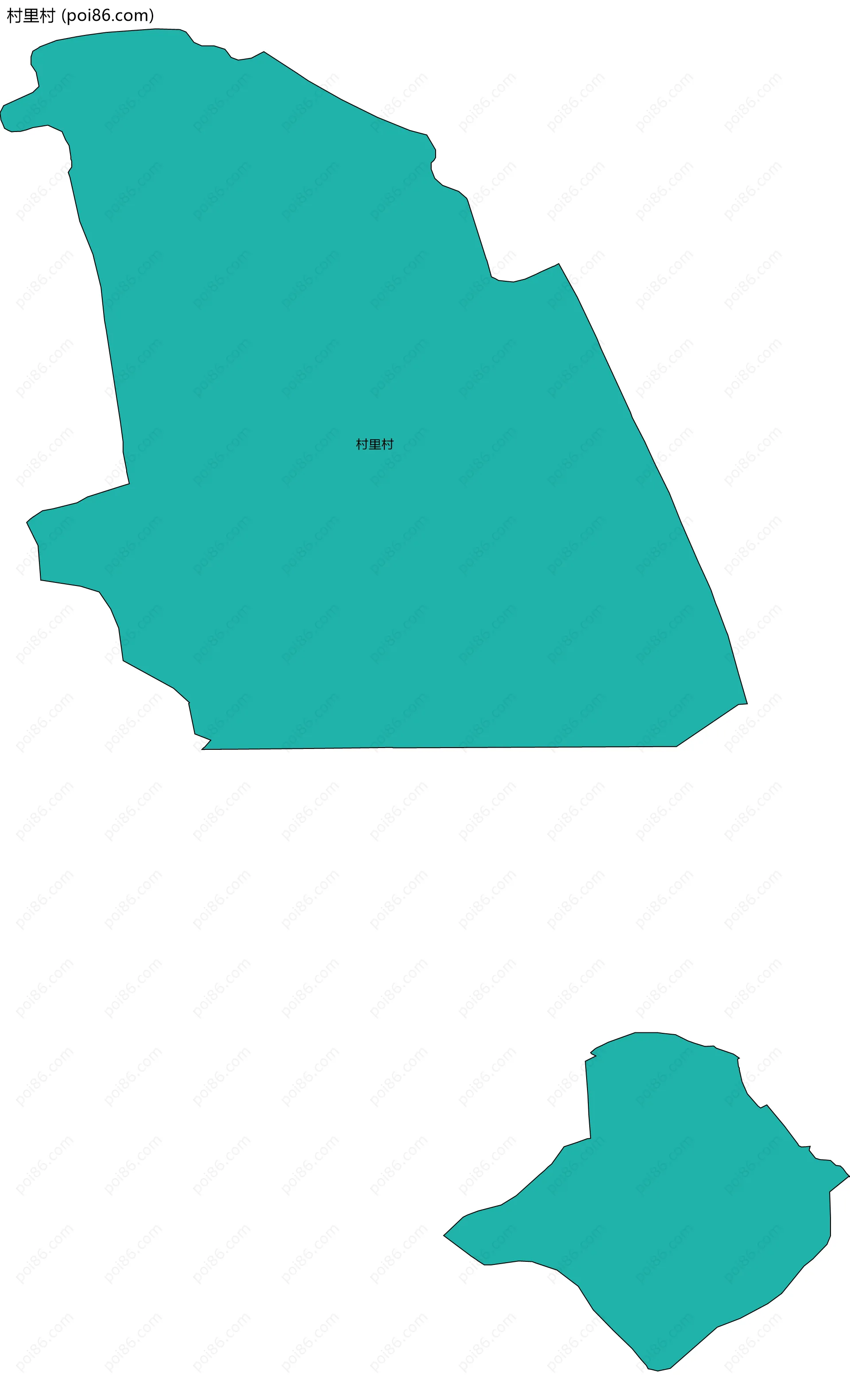 村里村边界地图