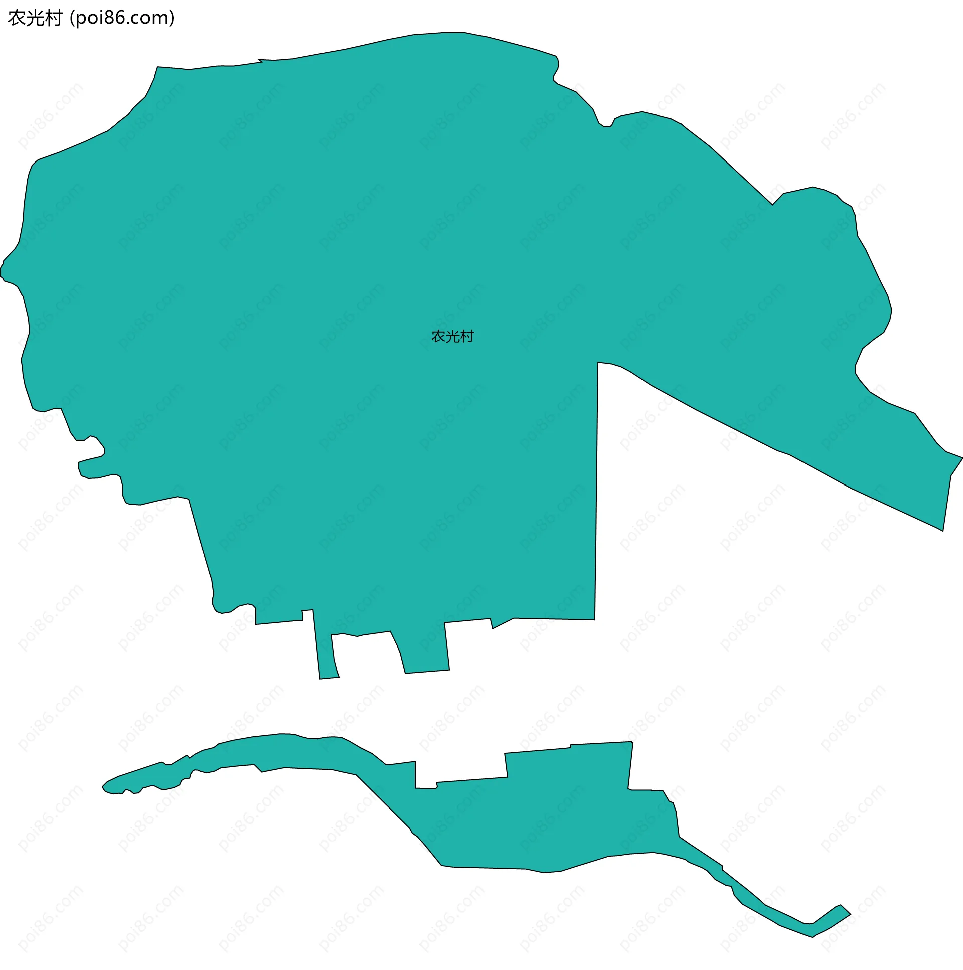 农光村边界地图