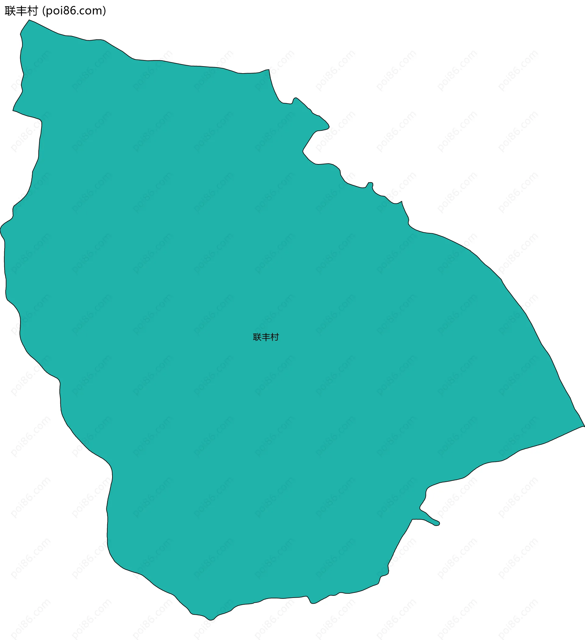 联丰村边界地图