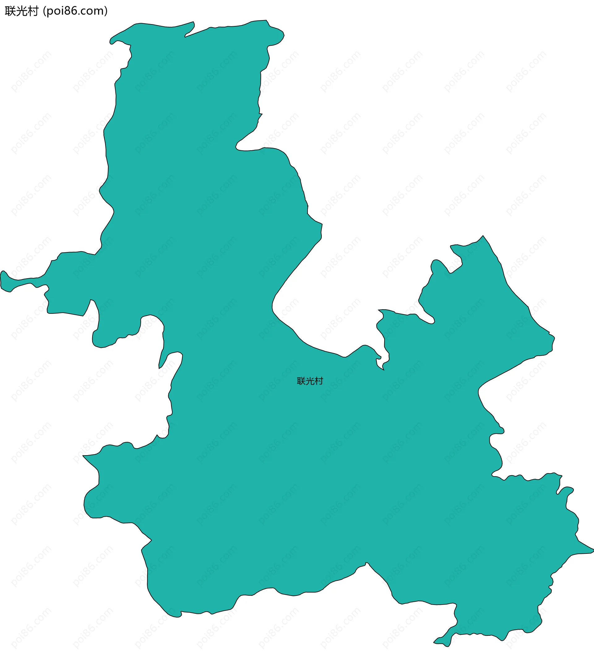 联光村边界地图