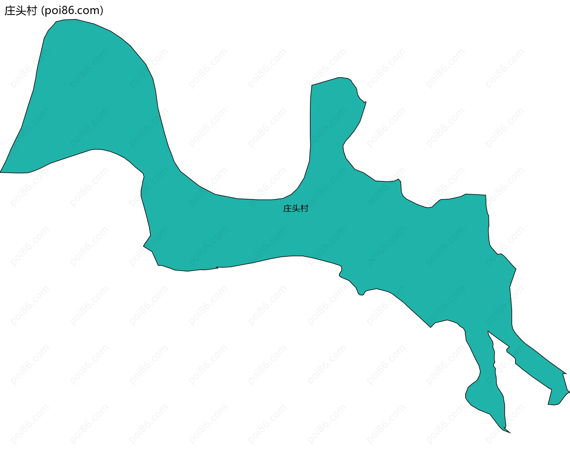庄头村边界地图