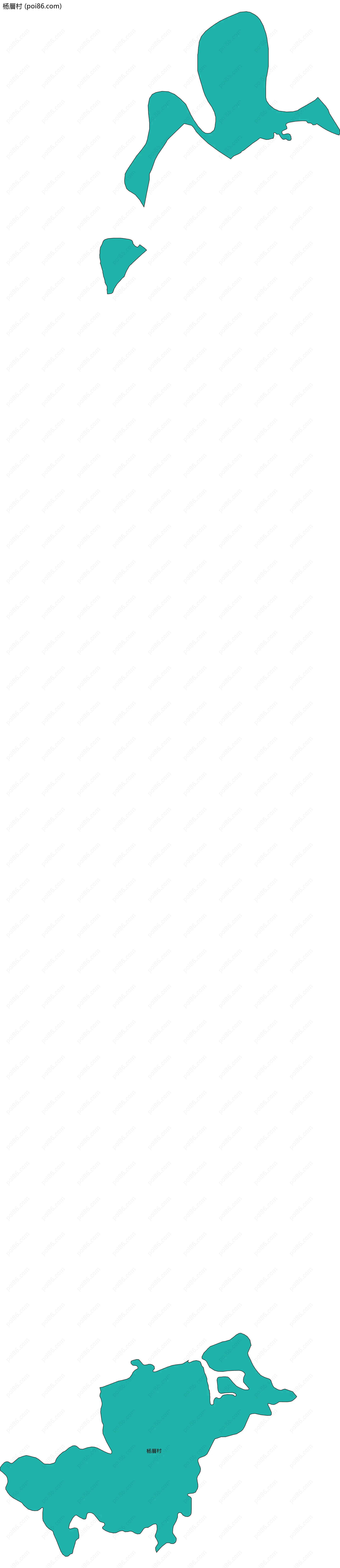 杨厝村边界地图