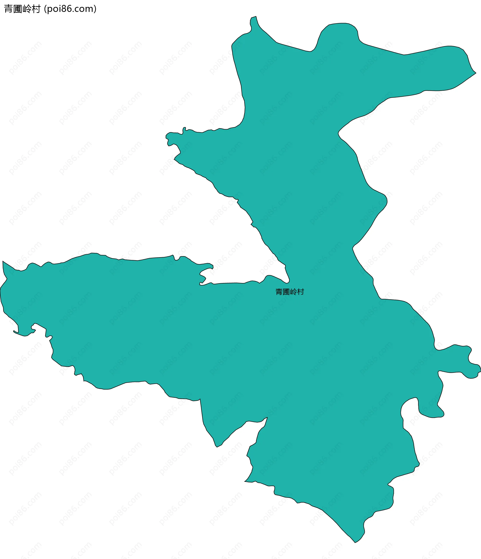 青圃岭村边界地图