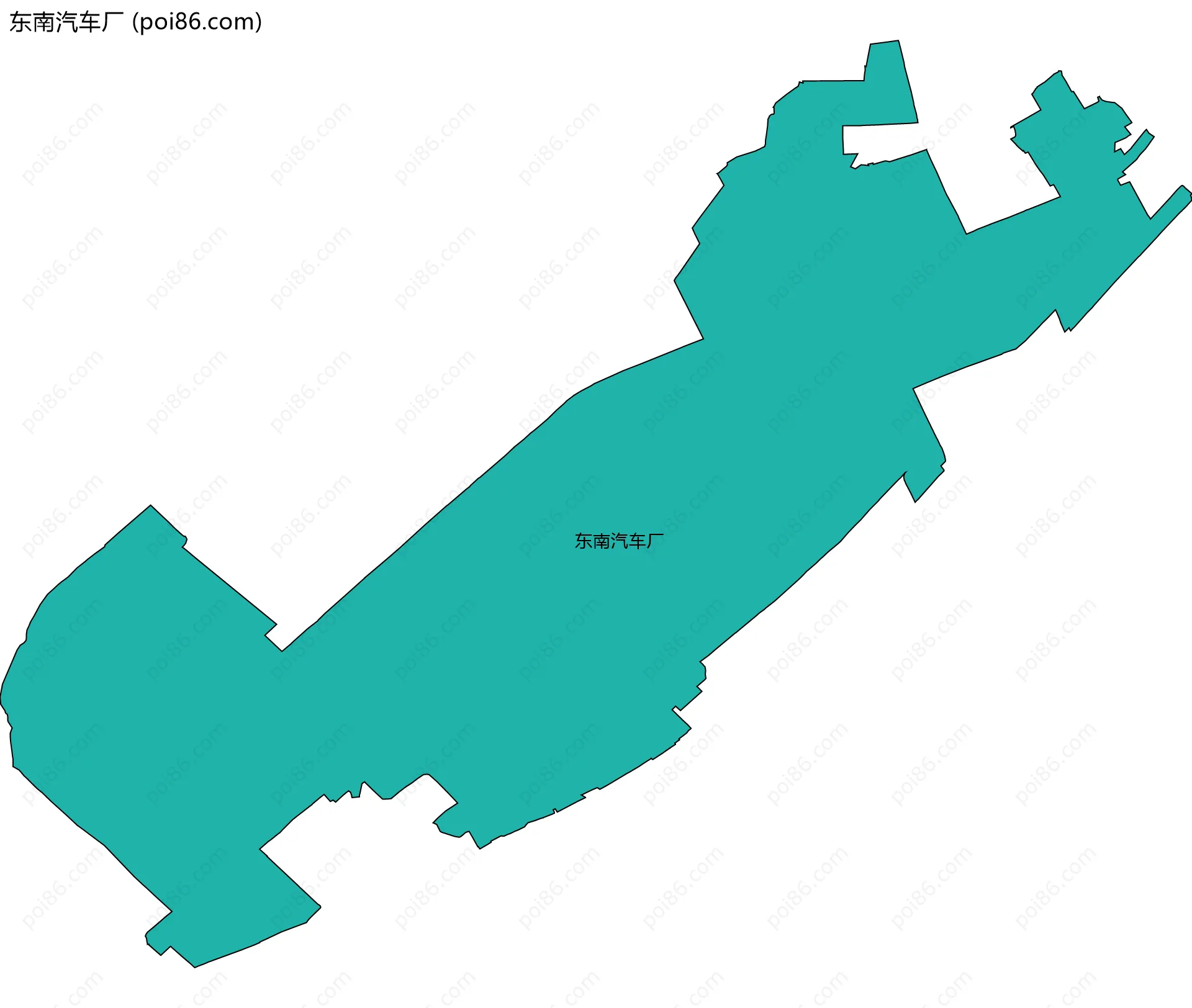 东南汽车厂边界地图