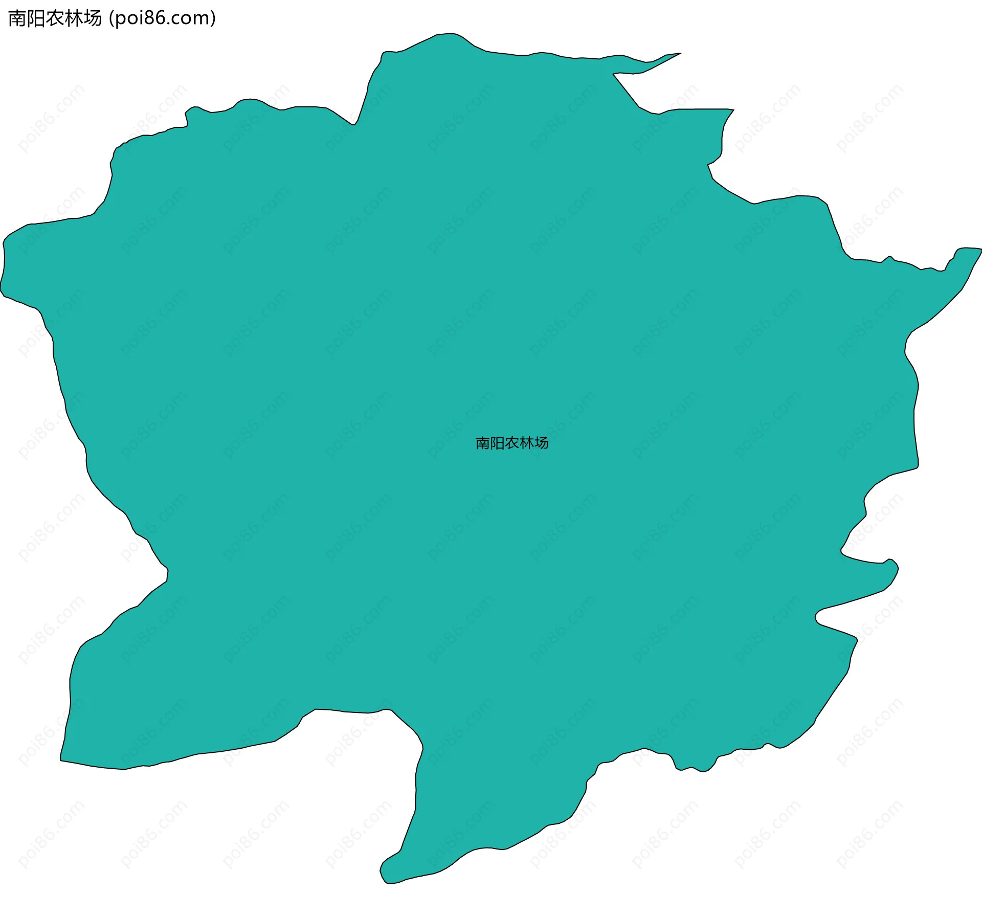 南阳农林场边界地图