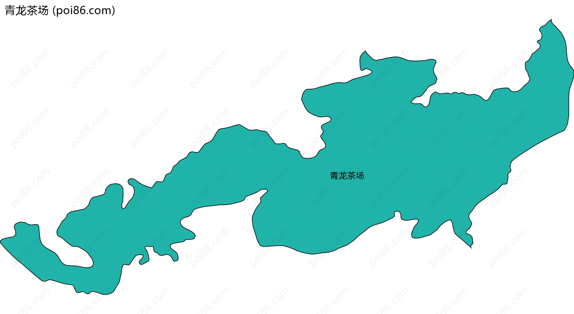 青龙茶场边界地图