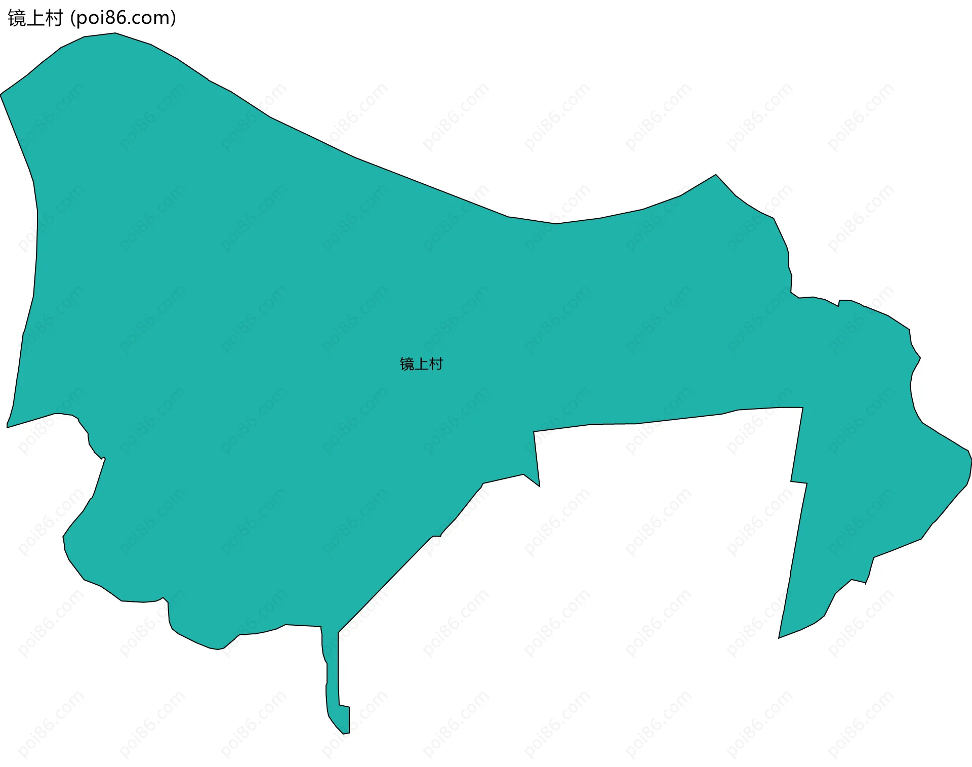 镜上村边界地图