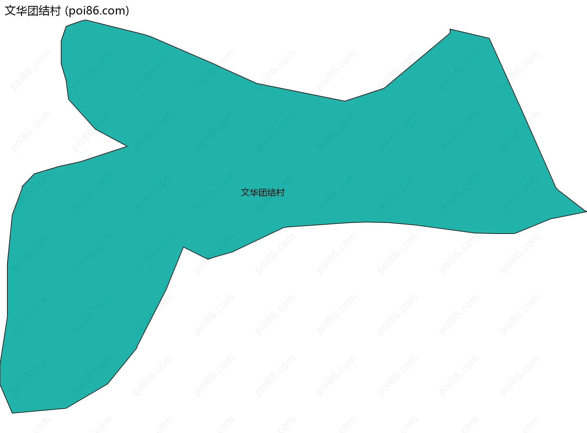 文华团结村边界地图