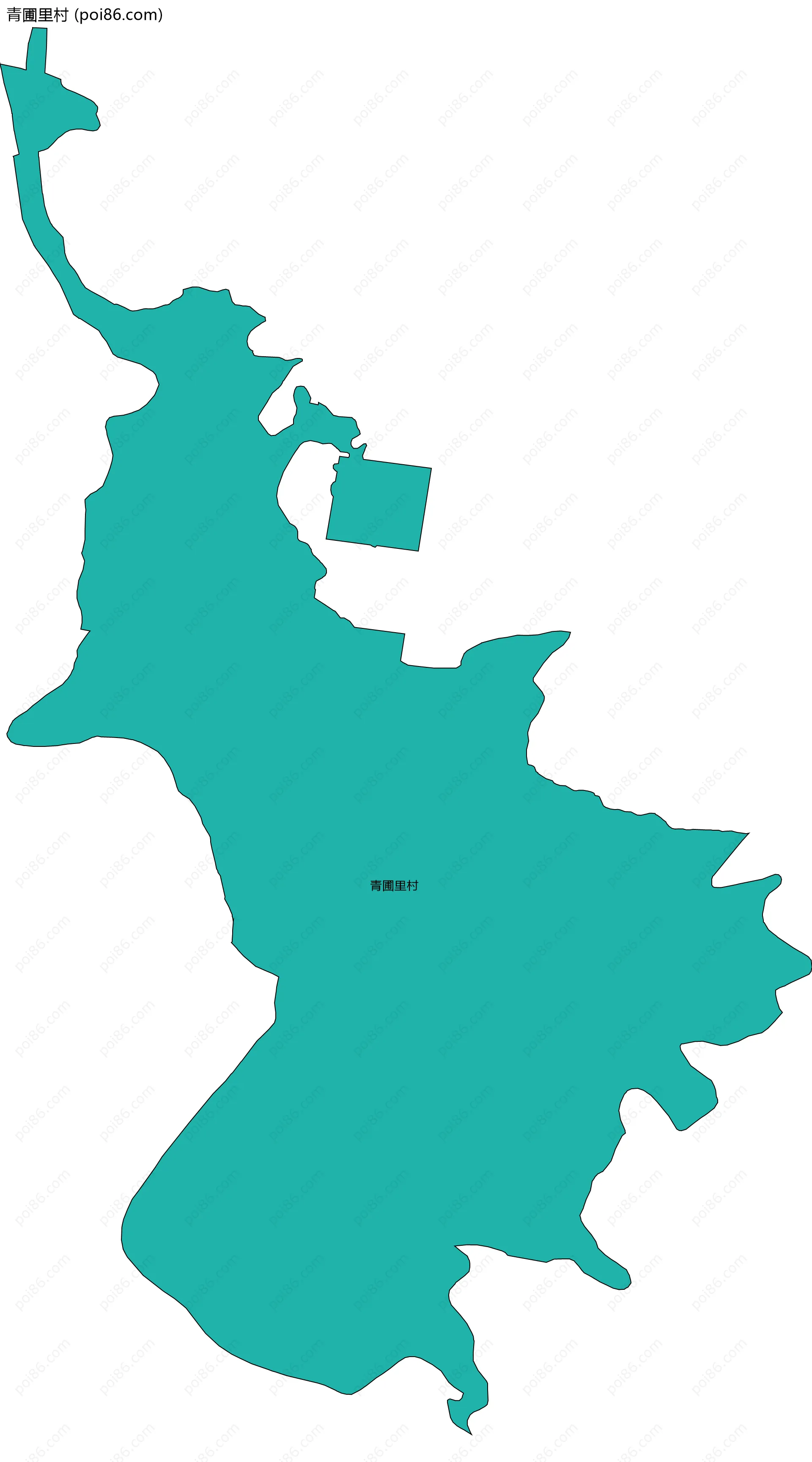 青圃里村边界地图