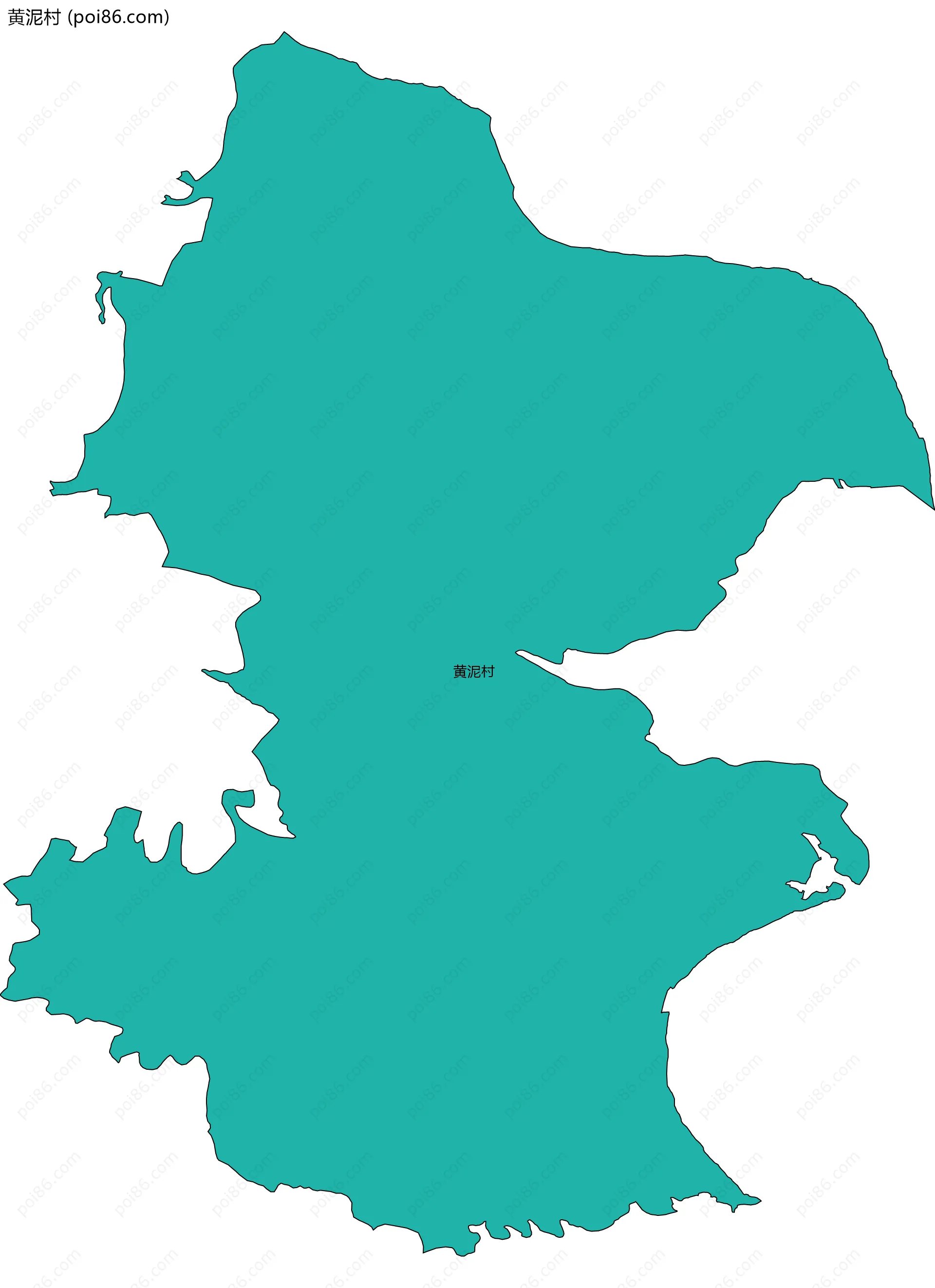 黄泥村边界地图