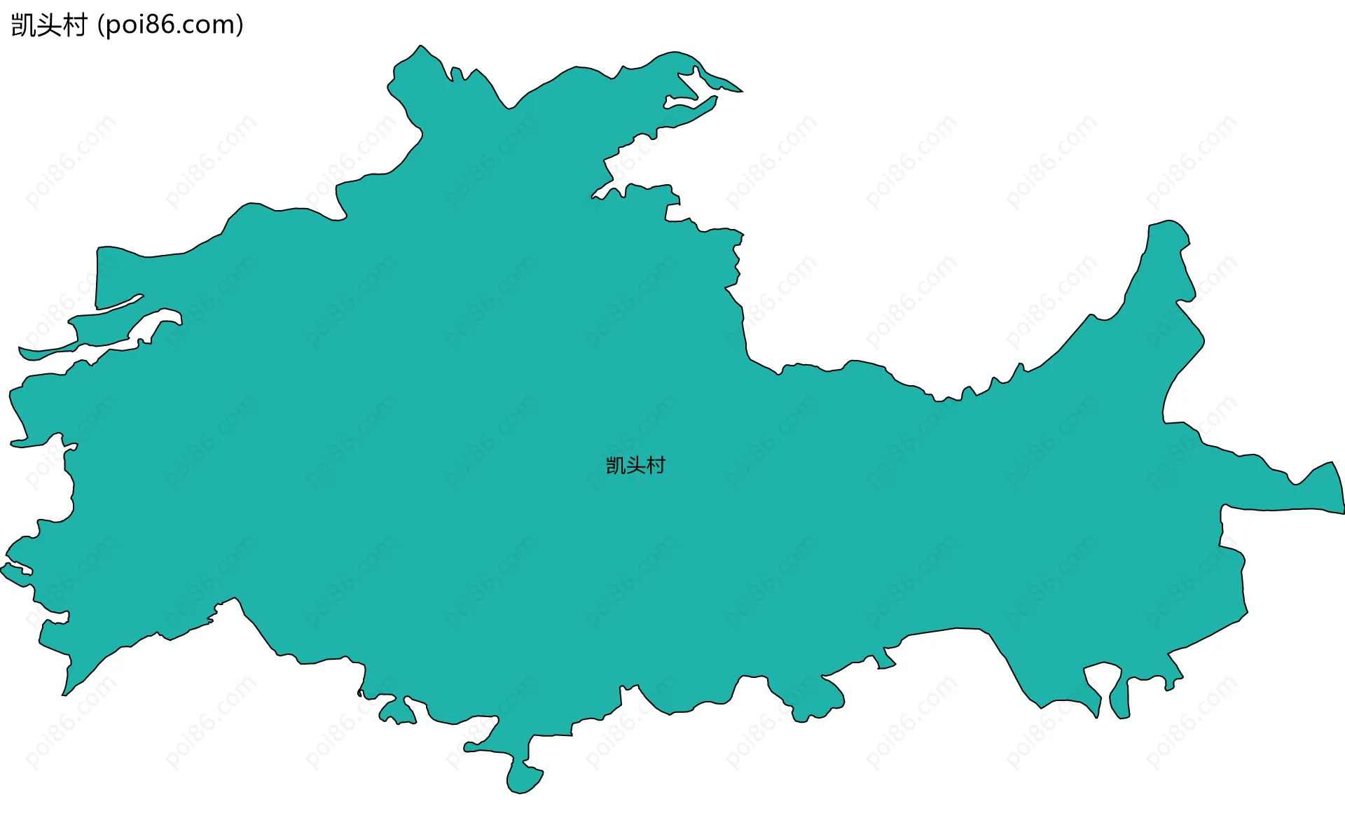 凯头村边界地图