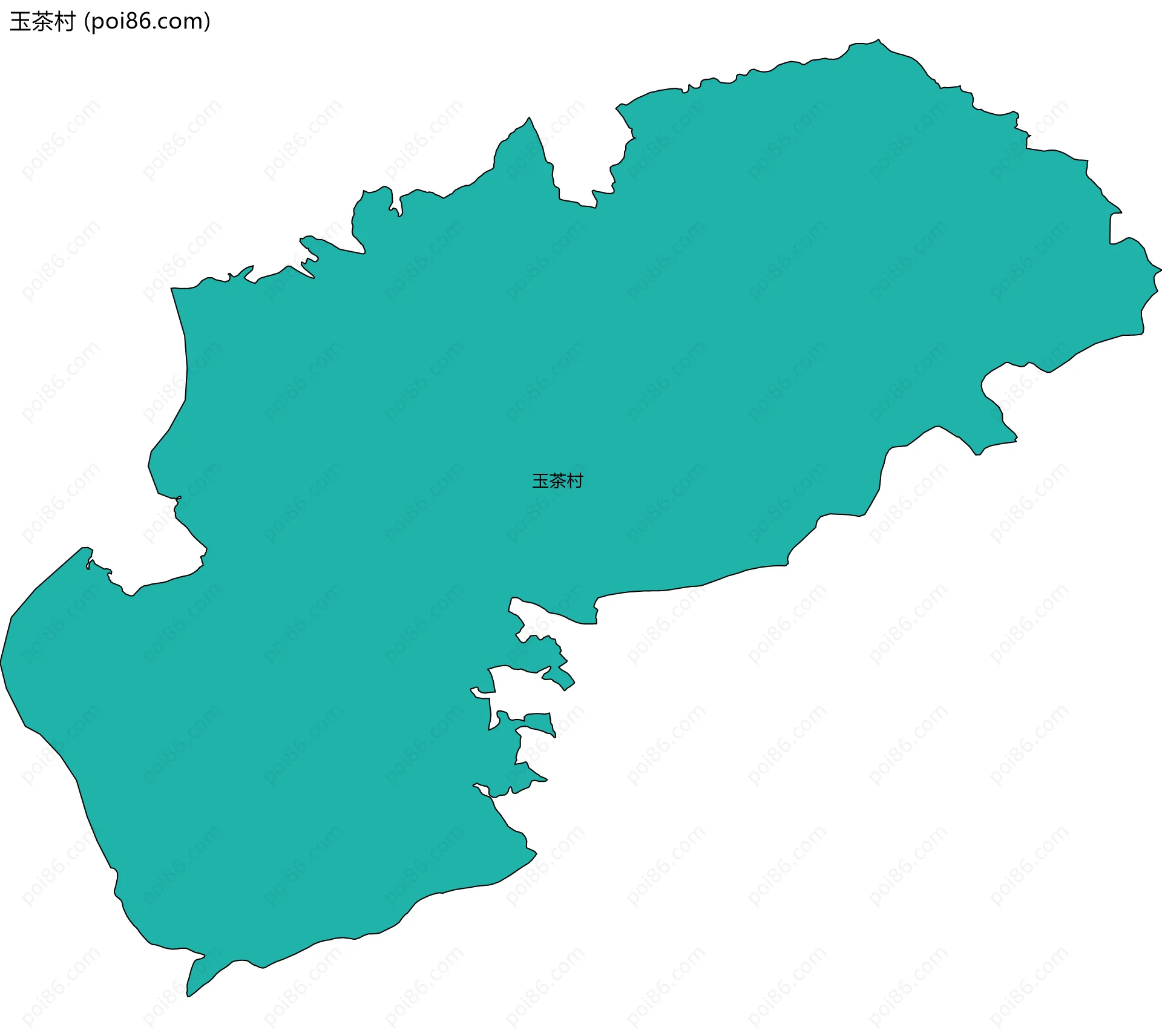 玉茶村边界地图